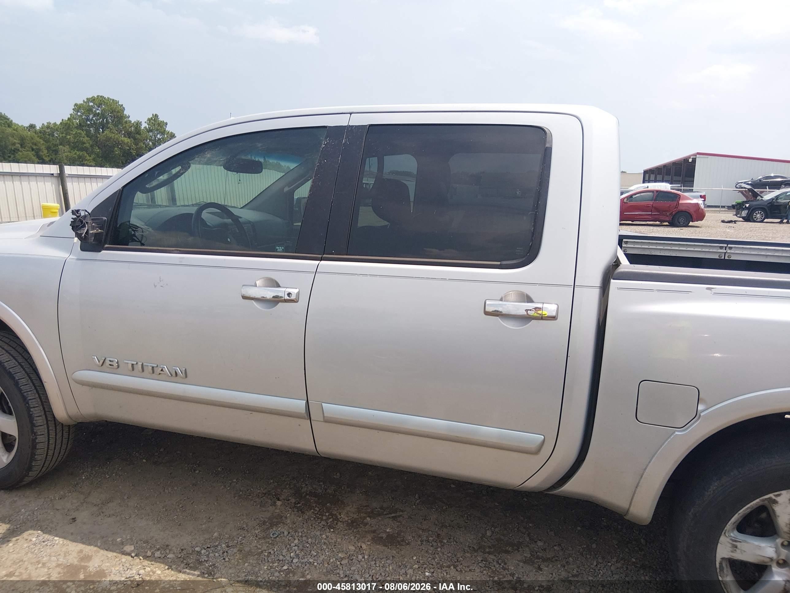 2008 Nissan Titan Le Silver vin: 1N6BA07D28N332001
