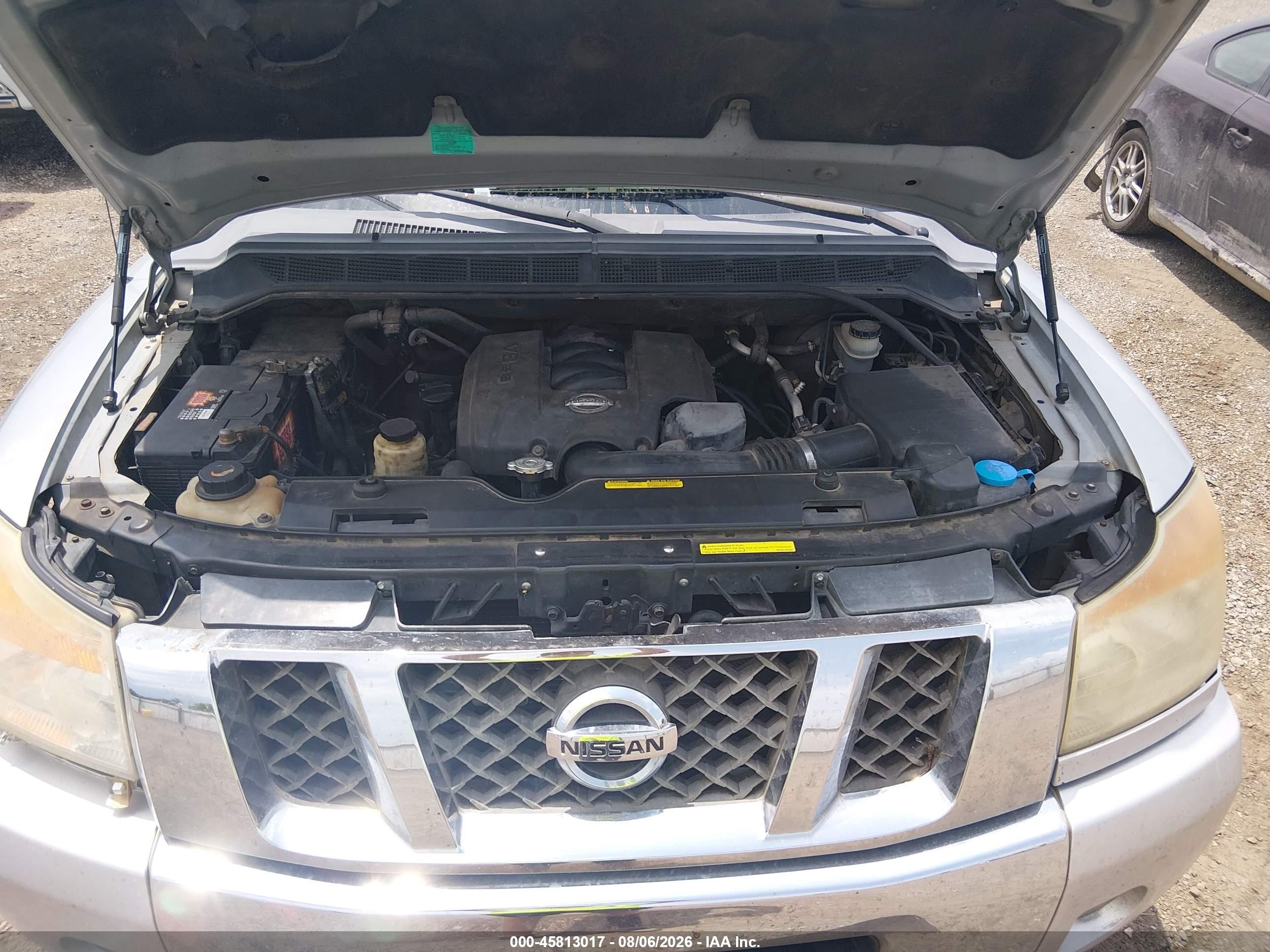 2008 Nissan Titan Le Silver vin: 1N6BA07D28N332001