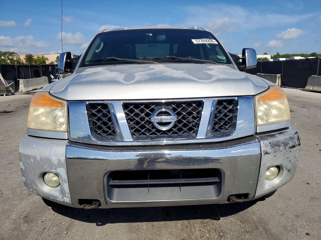 2008 Nissan Titan Xe Ffv Silver vin: 1N6BA07D28N355410