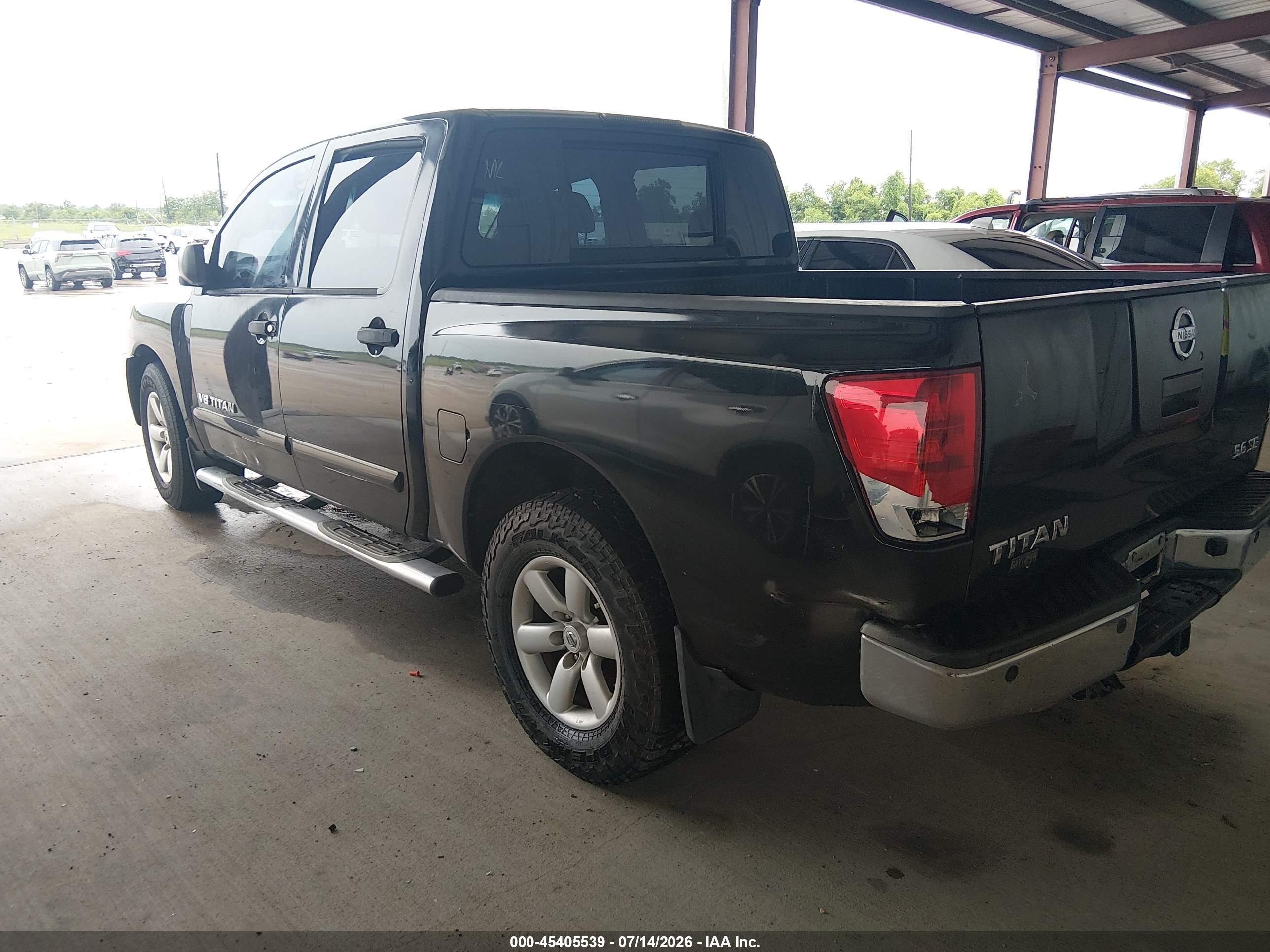 2009 Nissan Titan Se Black vin: 1N6BA07D49N310079