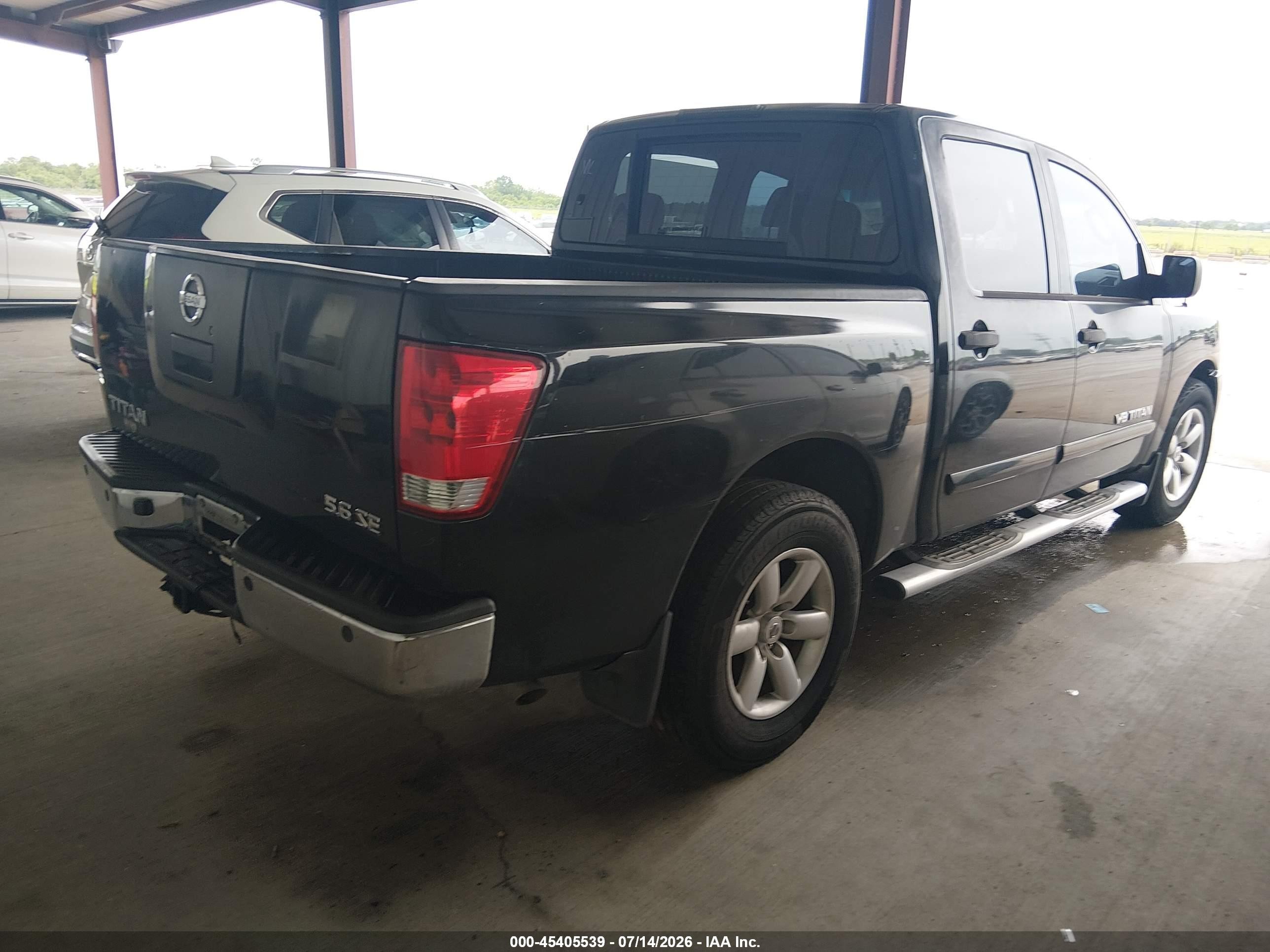 2009 Nissan Titan Se Black vin: 1N6BA07D49N310079