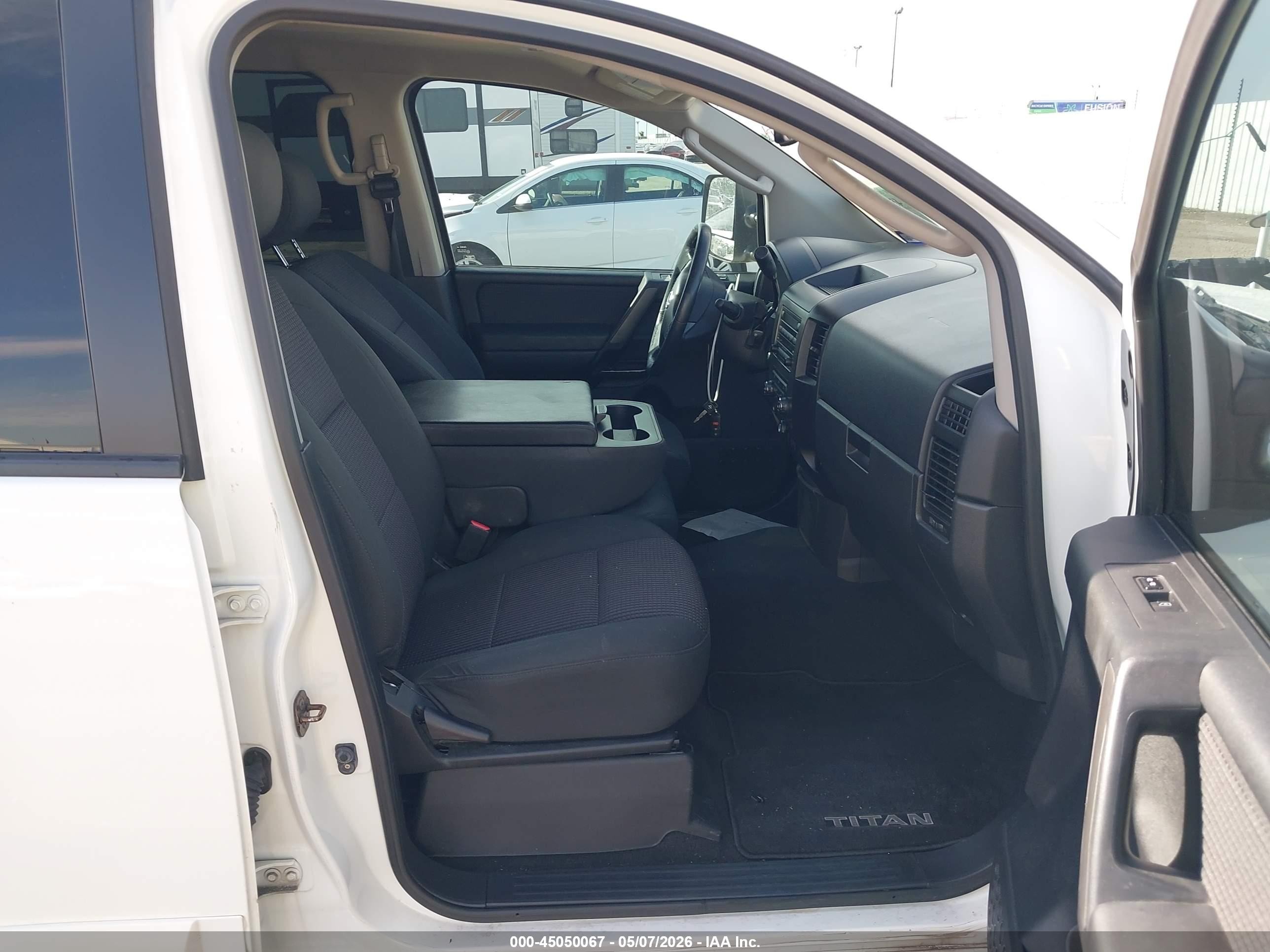 2009 Nissan Titan Se White vin: 1N6BA07D49N317436