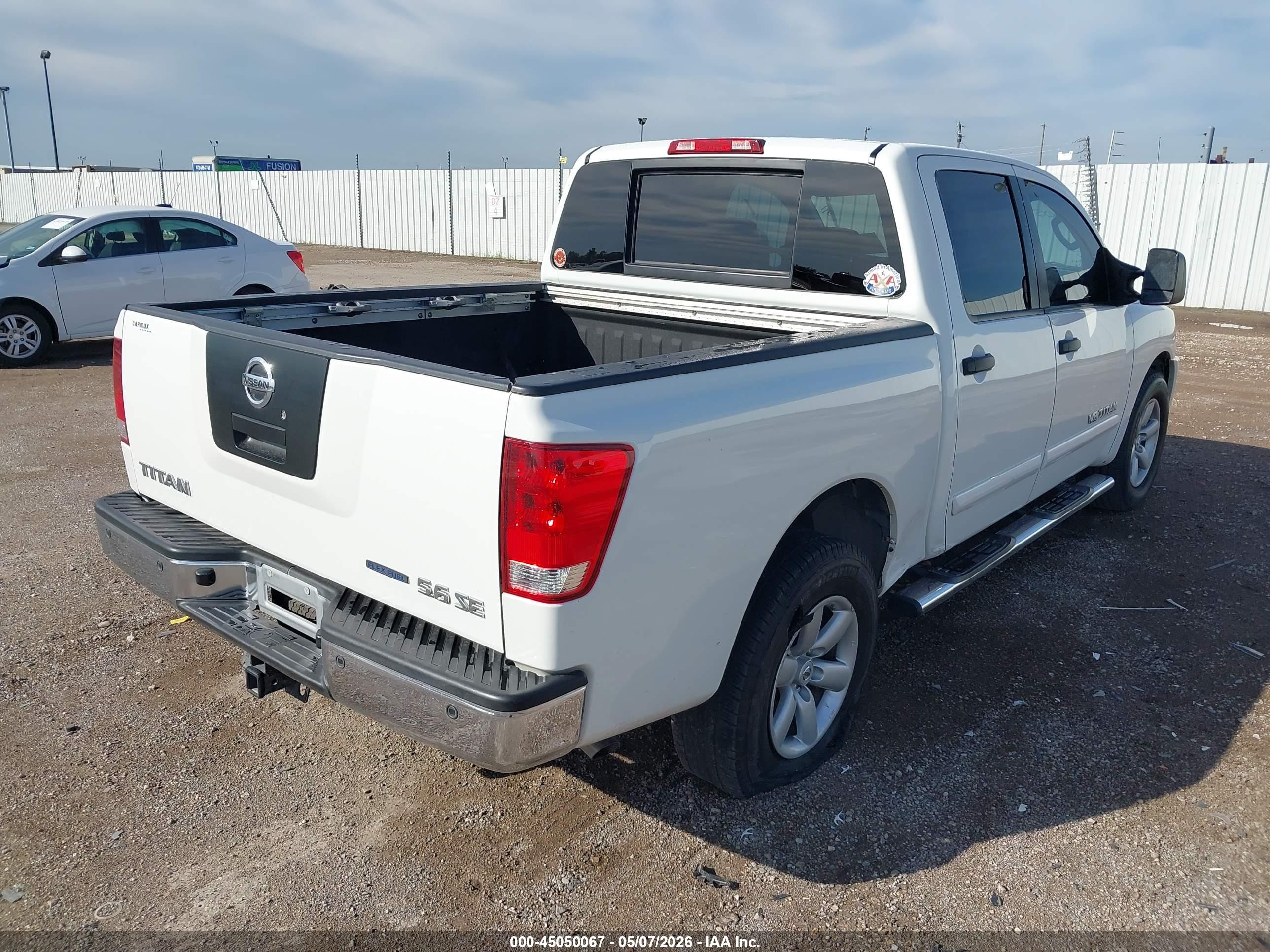2009 Nissan Titan Se White vin: 1N6BA07D49N317436