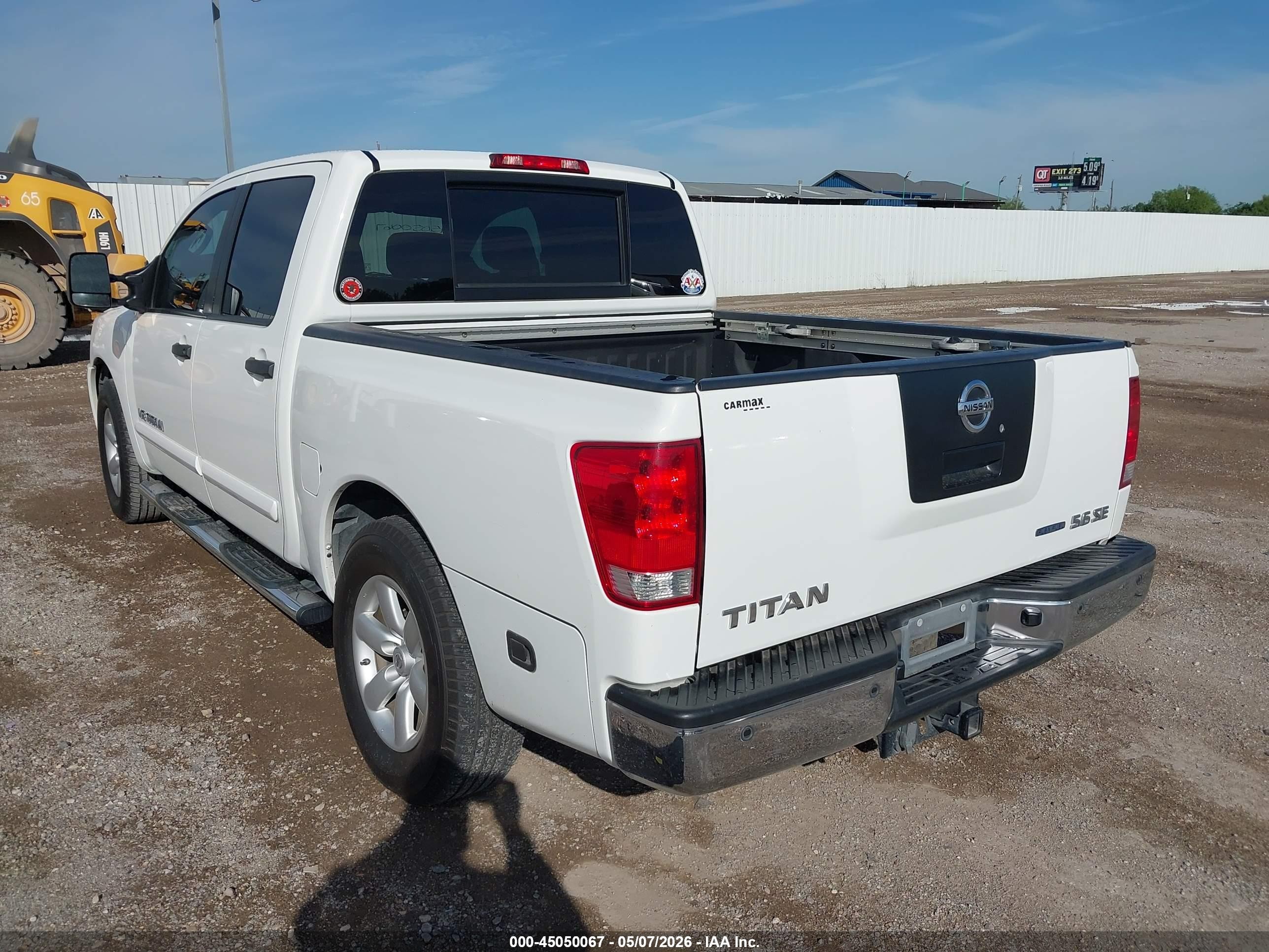 2009 Nissan Titan Se White vin: 1N6BA07D49N317436