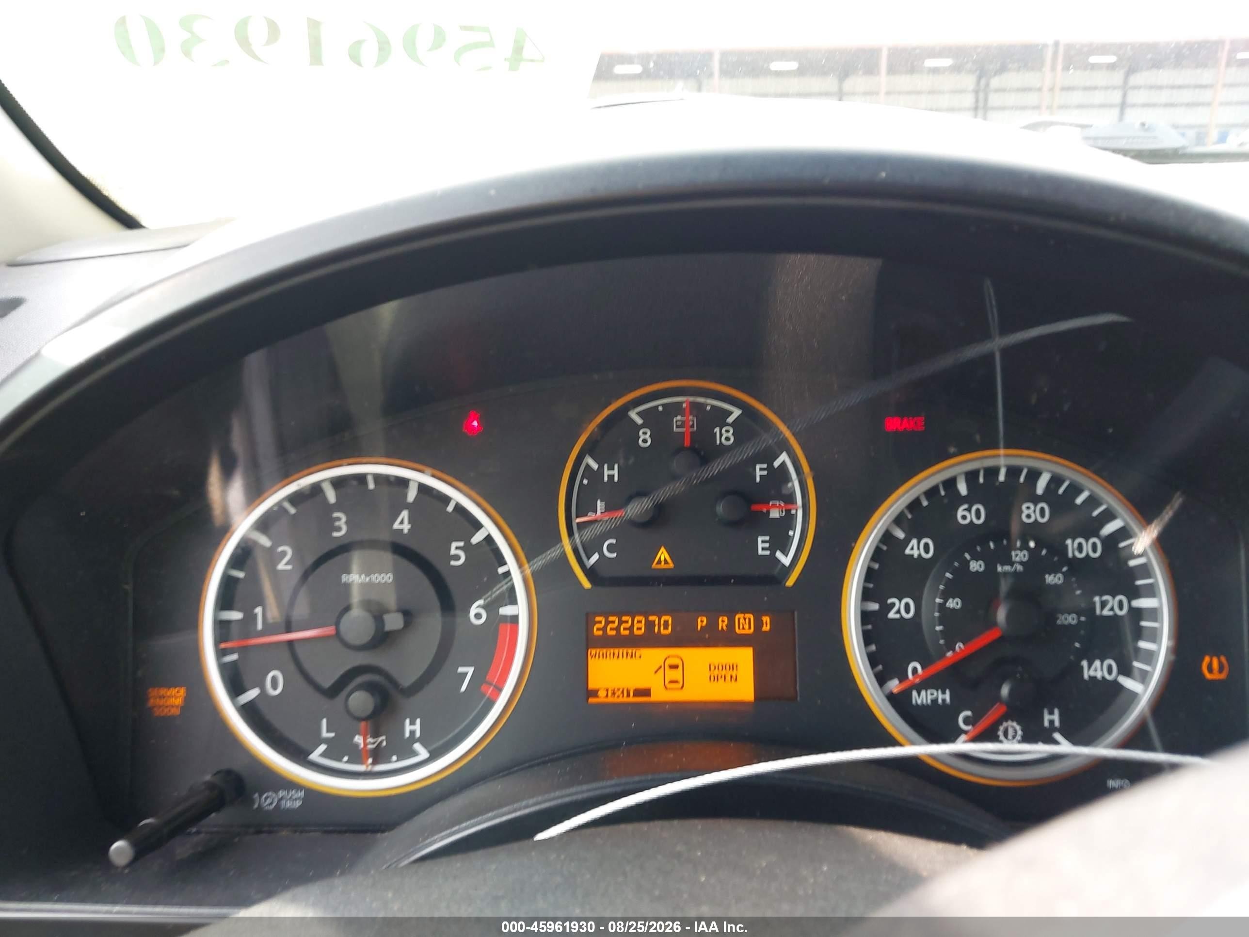 2008 Nissan Titan Se Серый vin: 1N6BA07D58N350542