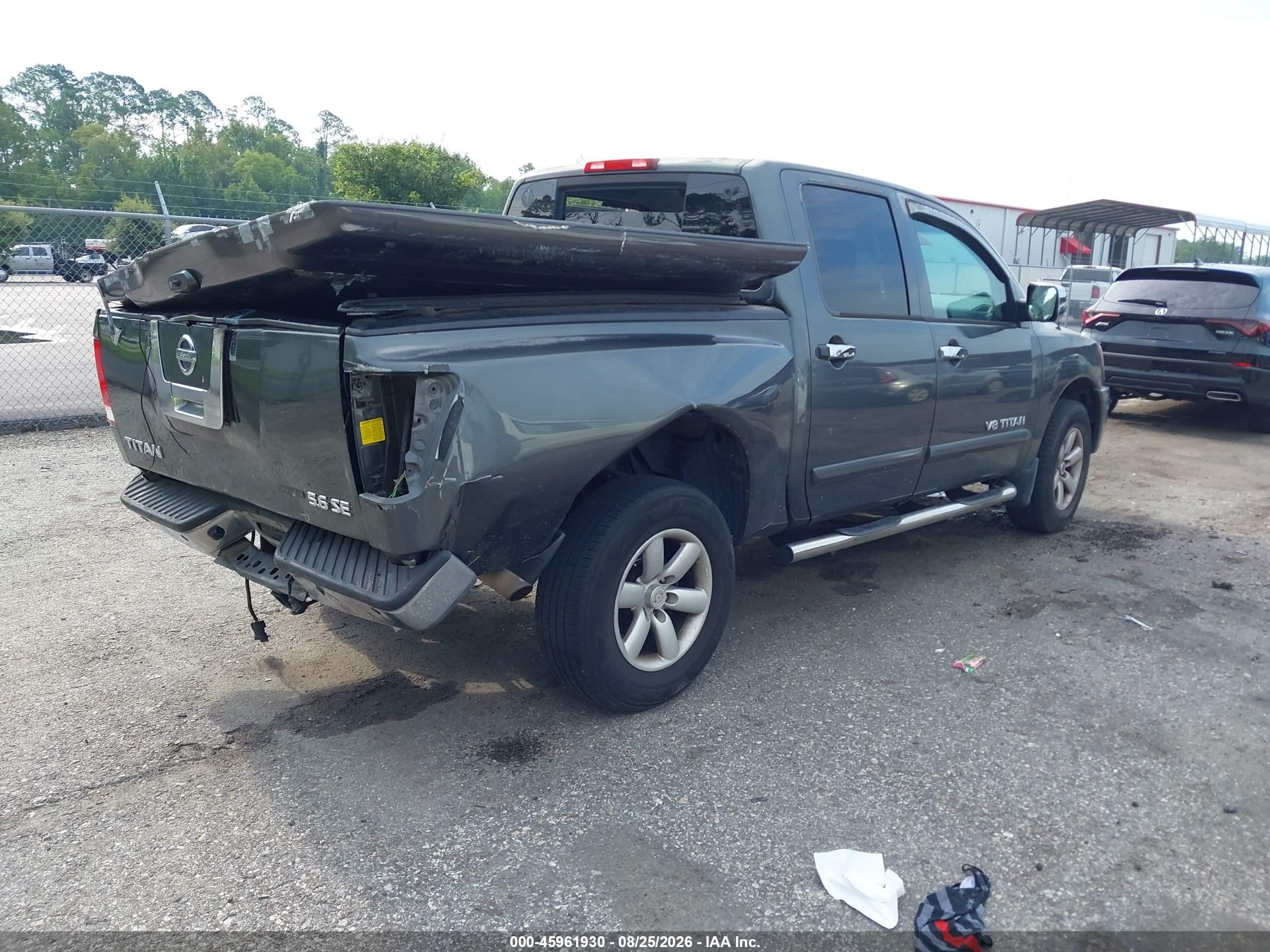 2008 Nissan Titan Se Серый vin: 1N6BA07D58N350542