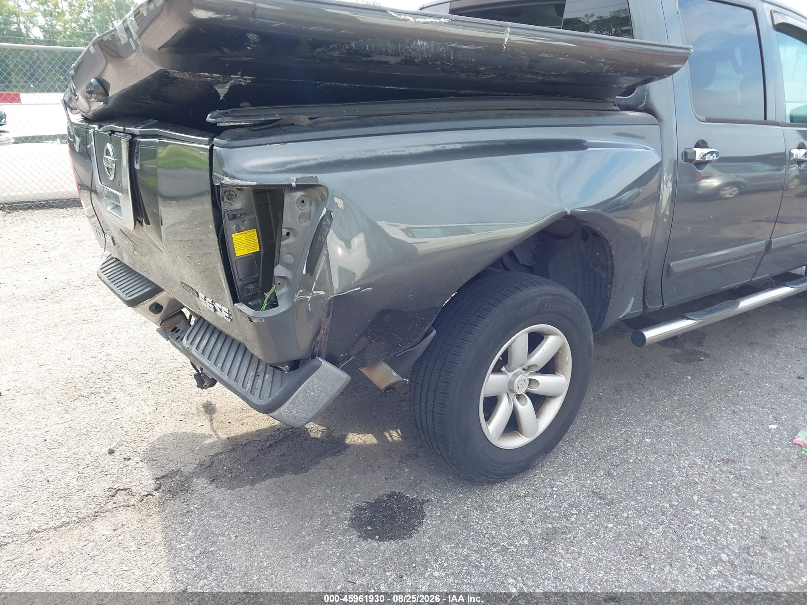 2008 Nissan Titan Se Серый vin: 1N6BA07D58N350542