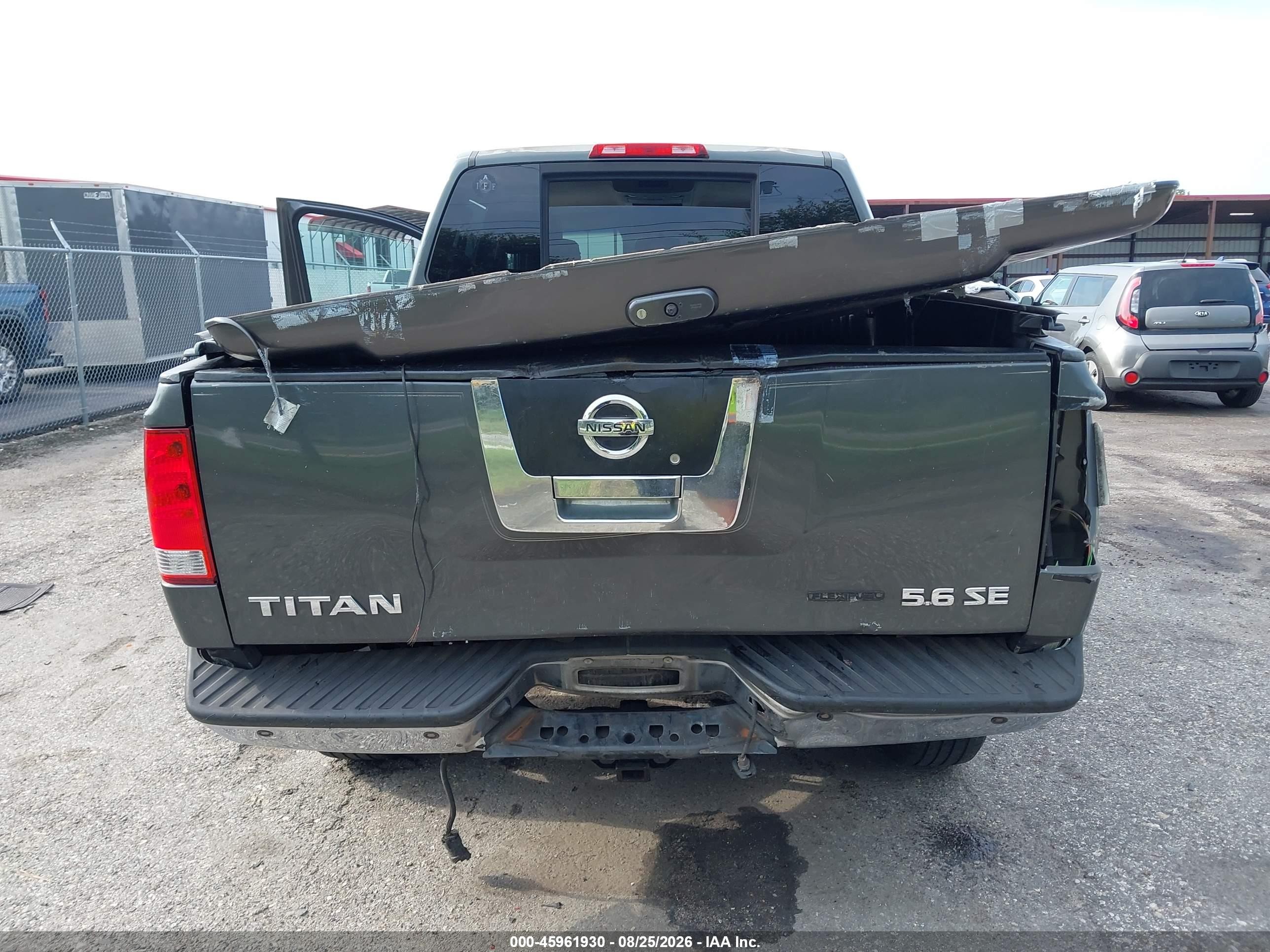 2008 Nissan Titan Se Серый vin: 1N6BA07D58N350542