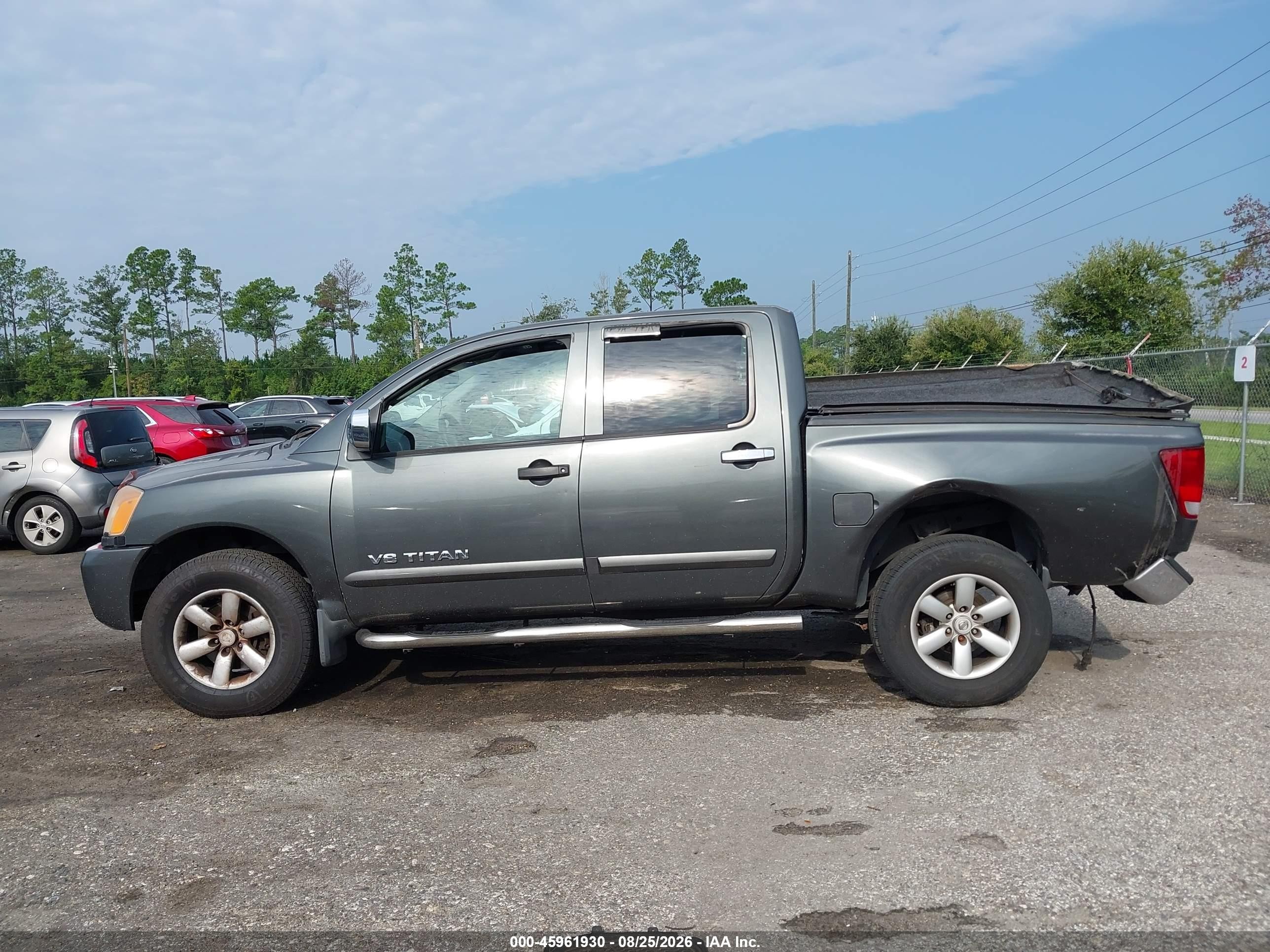 2008 Nissan Titan Se Серый vin: 1N6BA07D58N350542