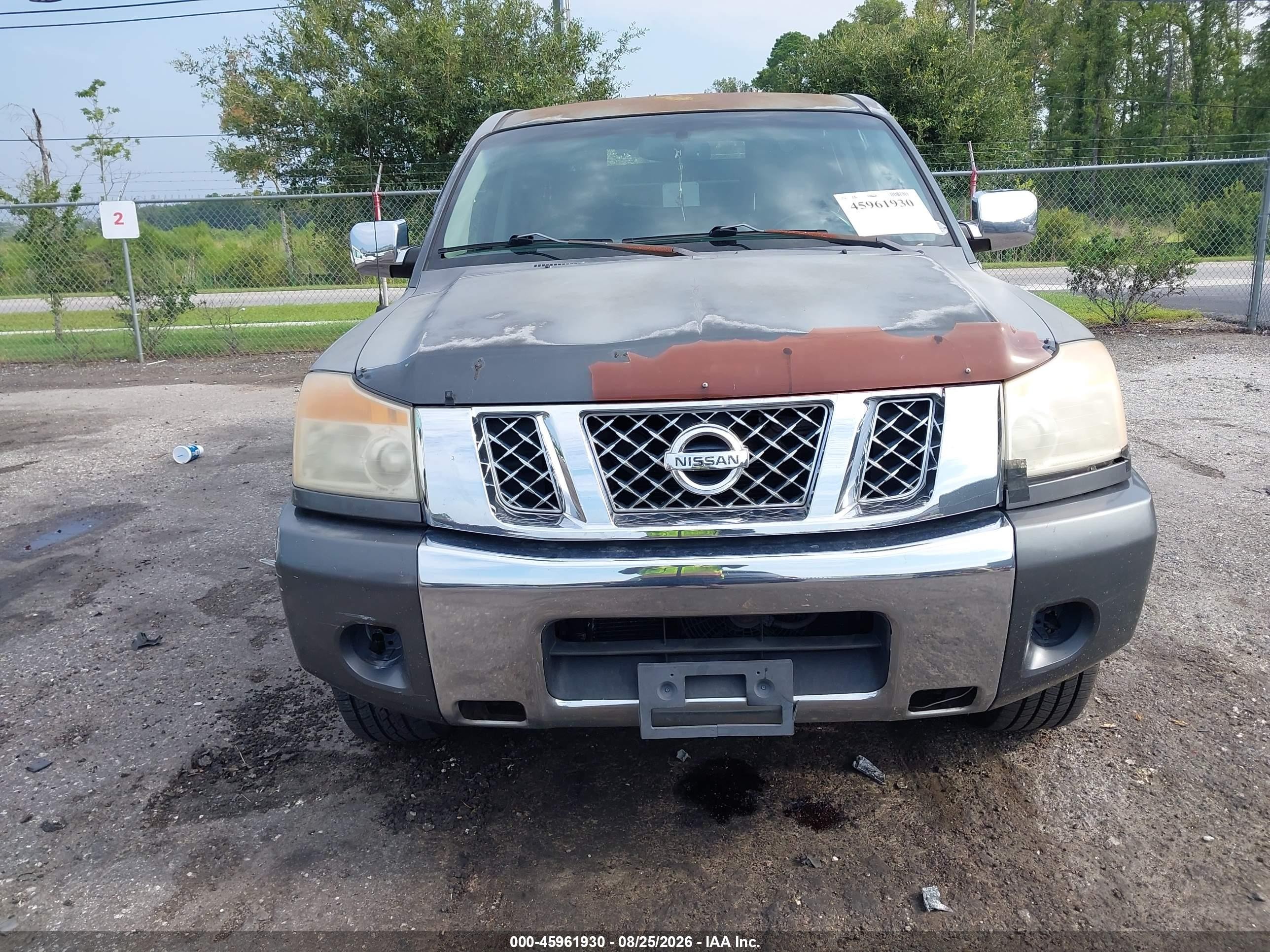 2008 Nissan Titan Se Серый vin: 1N6BA07D58N350542