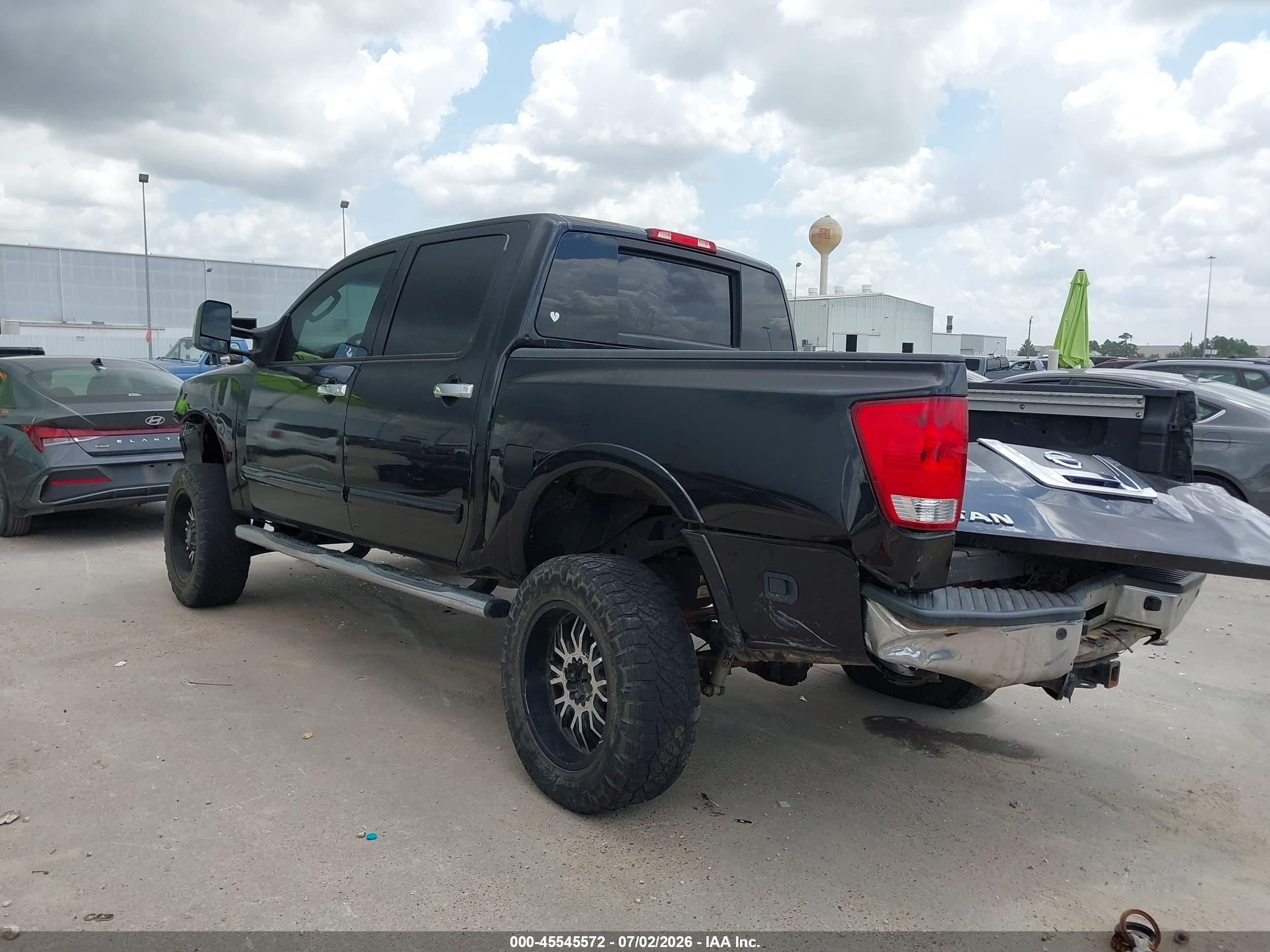 2008 Nissan Titan Se Black vin: 1N6BA07D58N353859