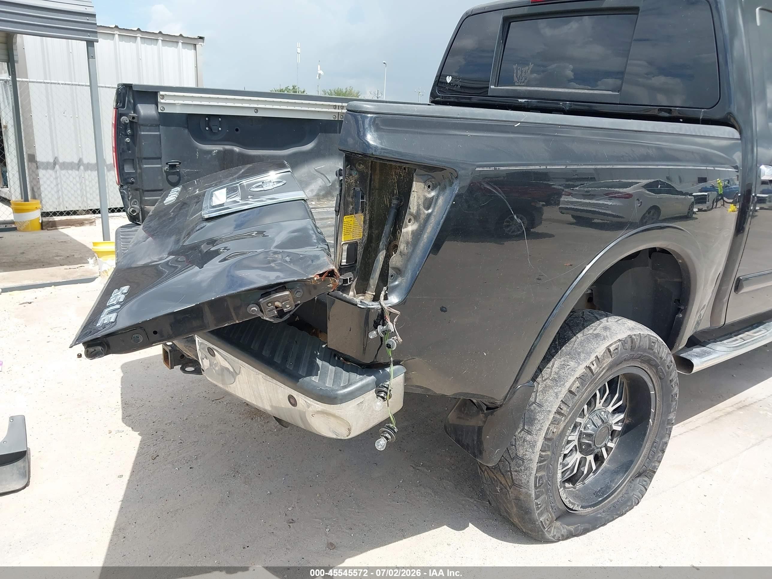 2008 Nissan Titan Se Black vin: 1N6BA07D58N353859