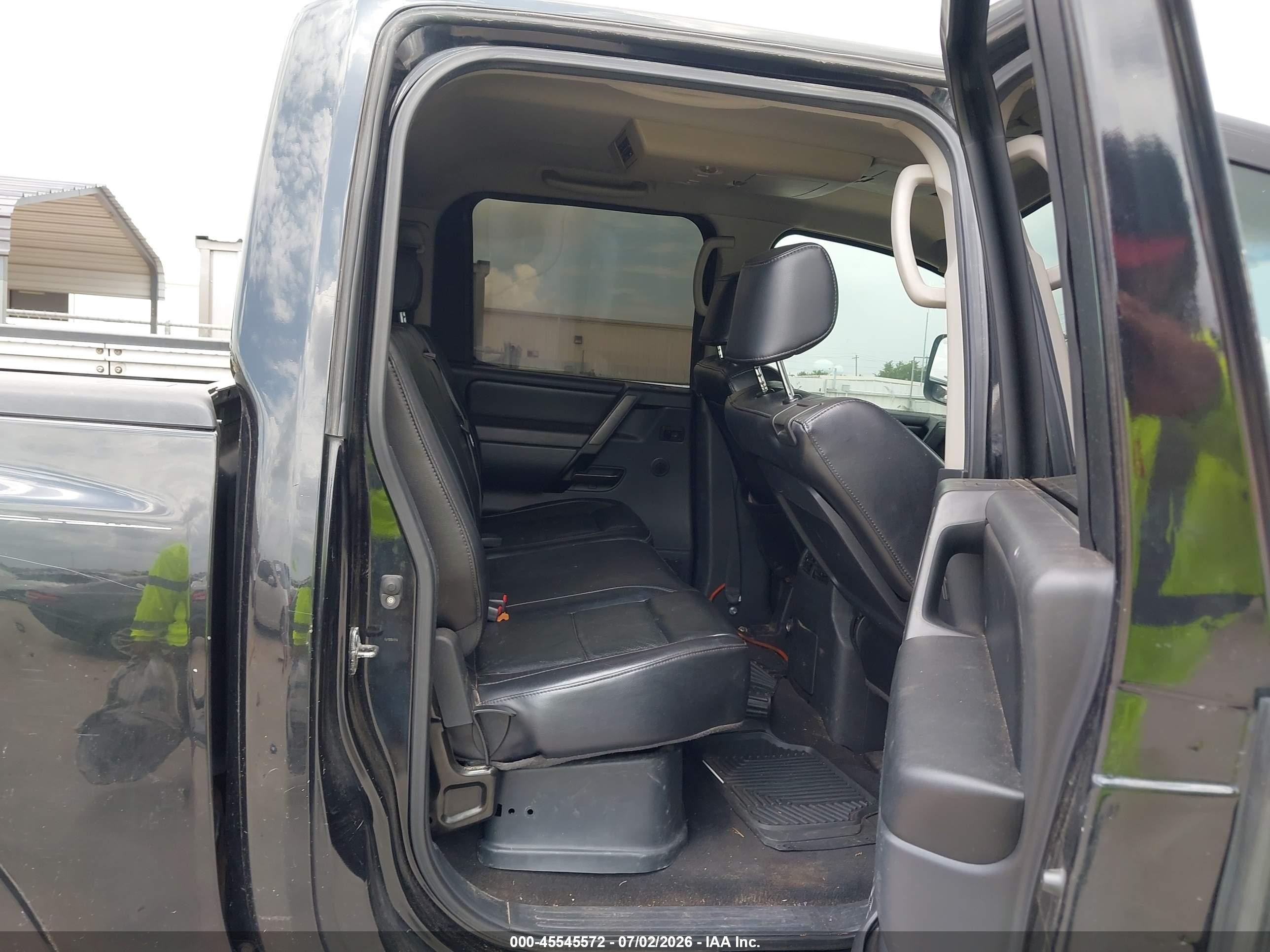 2008 Nissan Titan Se Black vin: 1N6BA07D58N353859