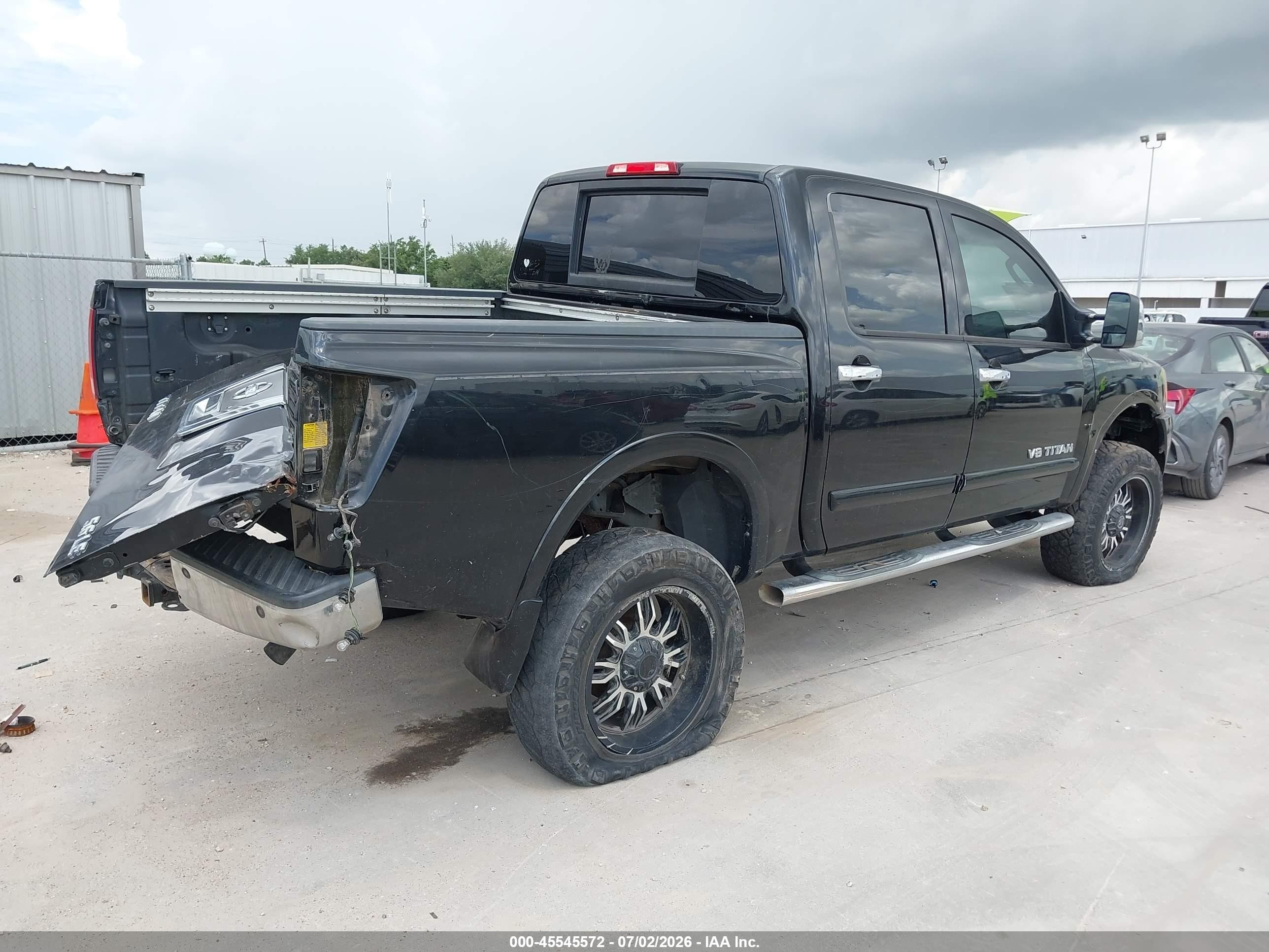 2008 Nissan Titan Se Black vin: 1N6BA07D58N353859