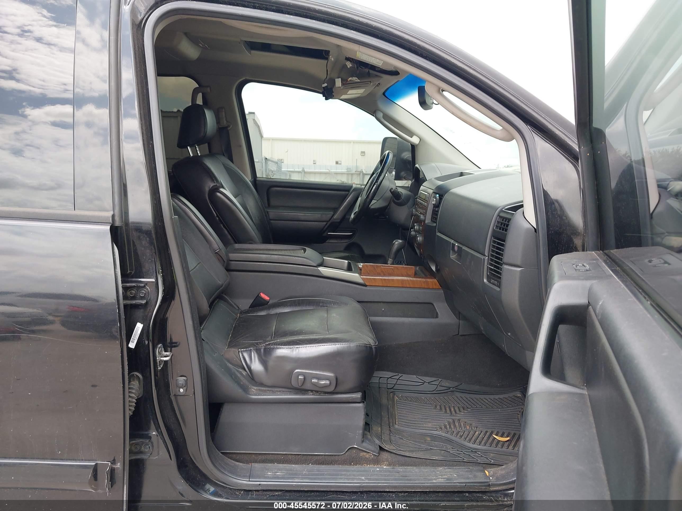 2008 Nissan Titan Se Black vin: 1N6BA07D58N353859
