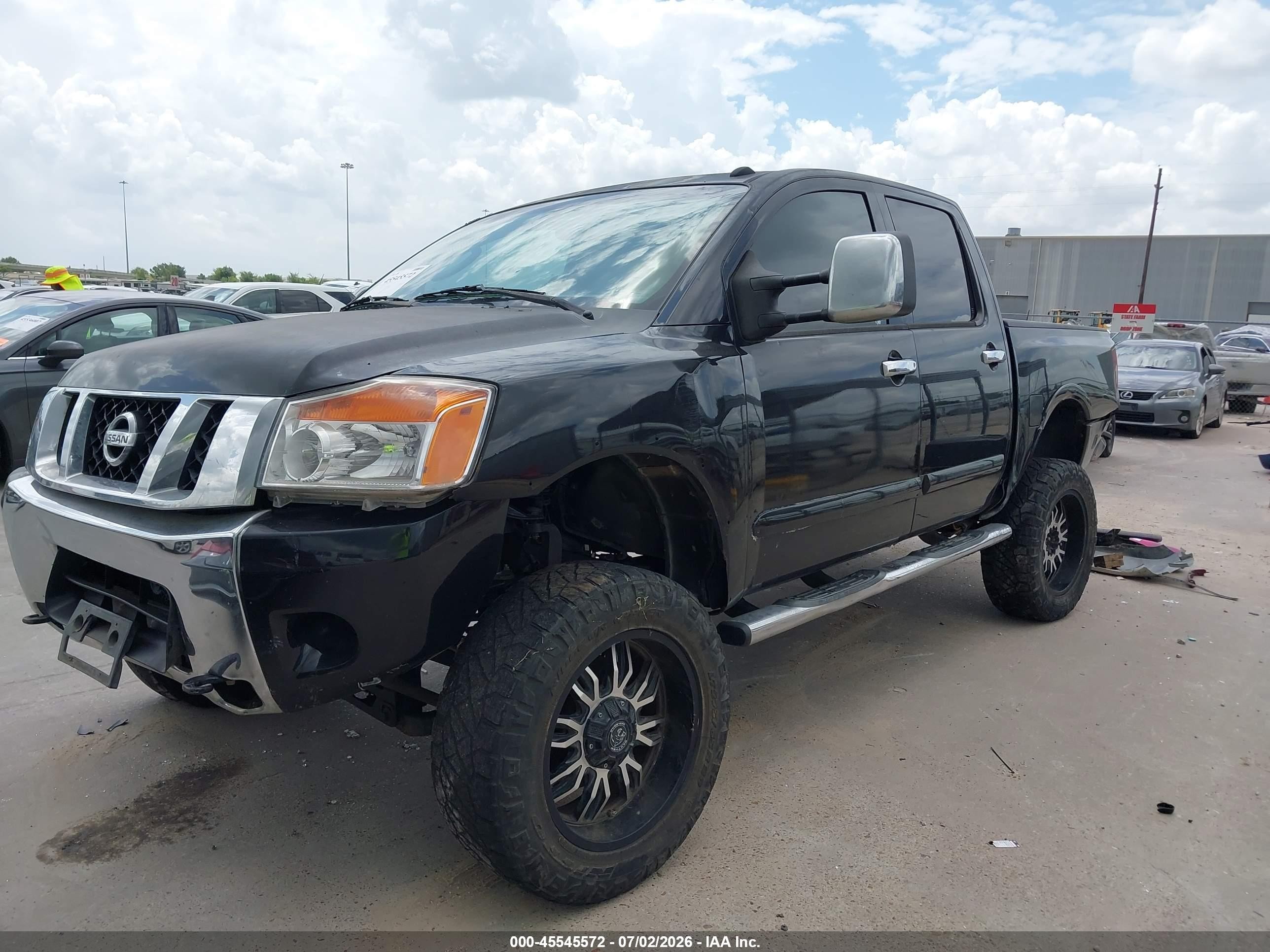 2008 Nissan Titan Se Black vin: 1N6BA07D58N353859