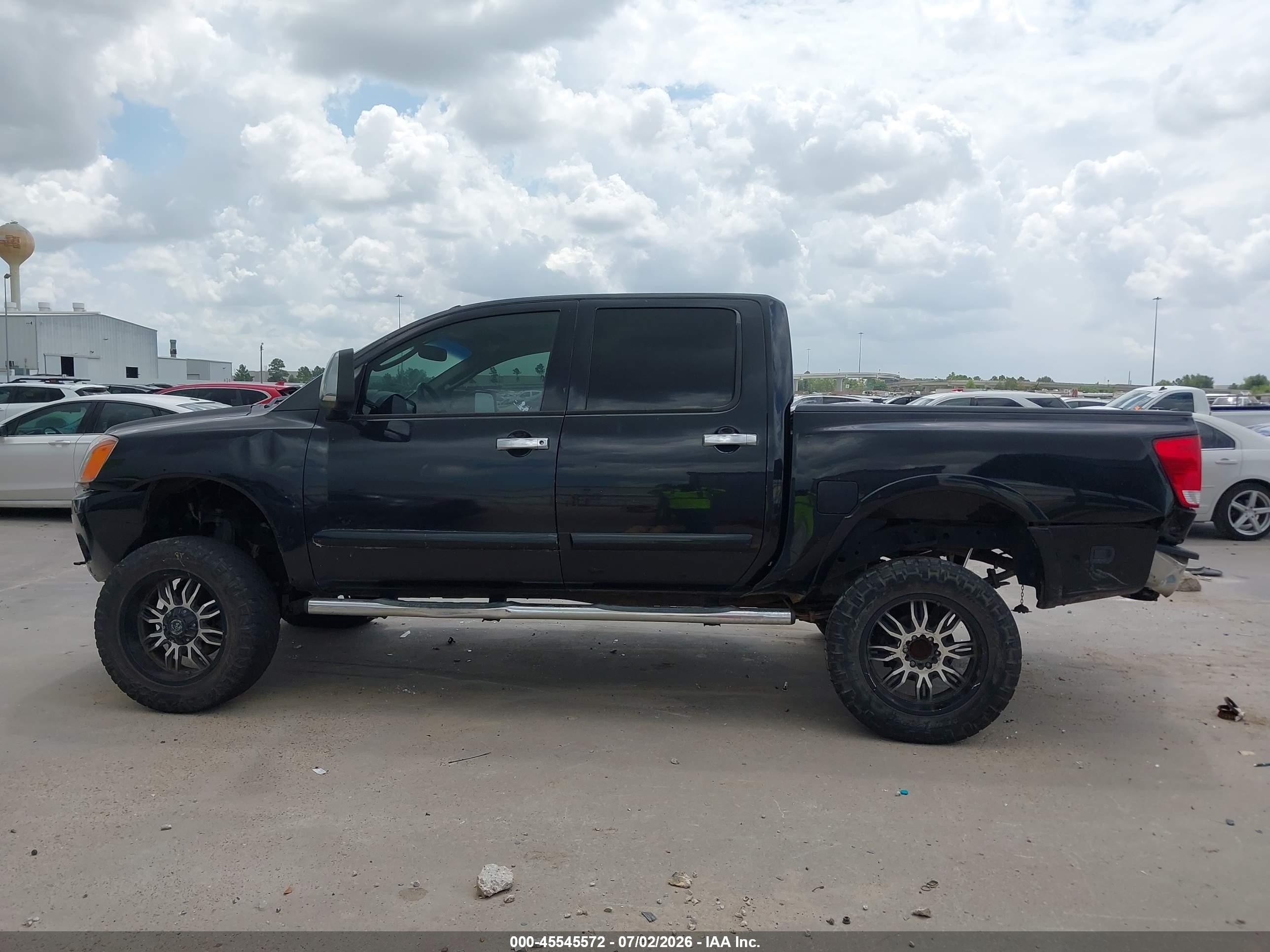 2008 Nissan Titan Se Black vin: 1N6BA07D58N353859