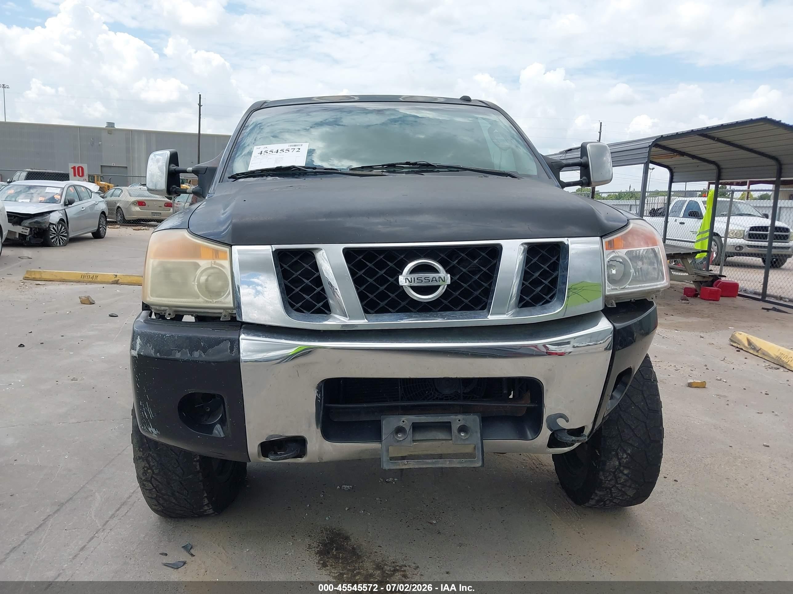 2008 Nissan Titan Se Black vin: 1N6BA07D58N353859