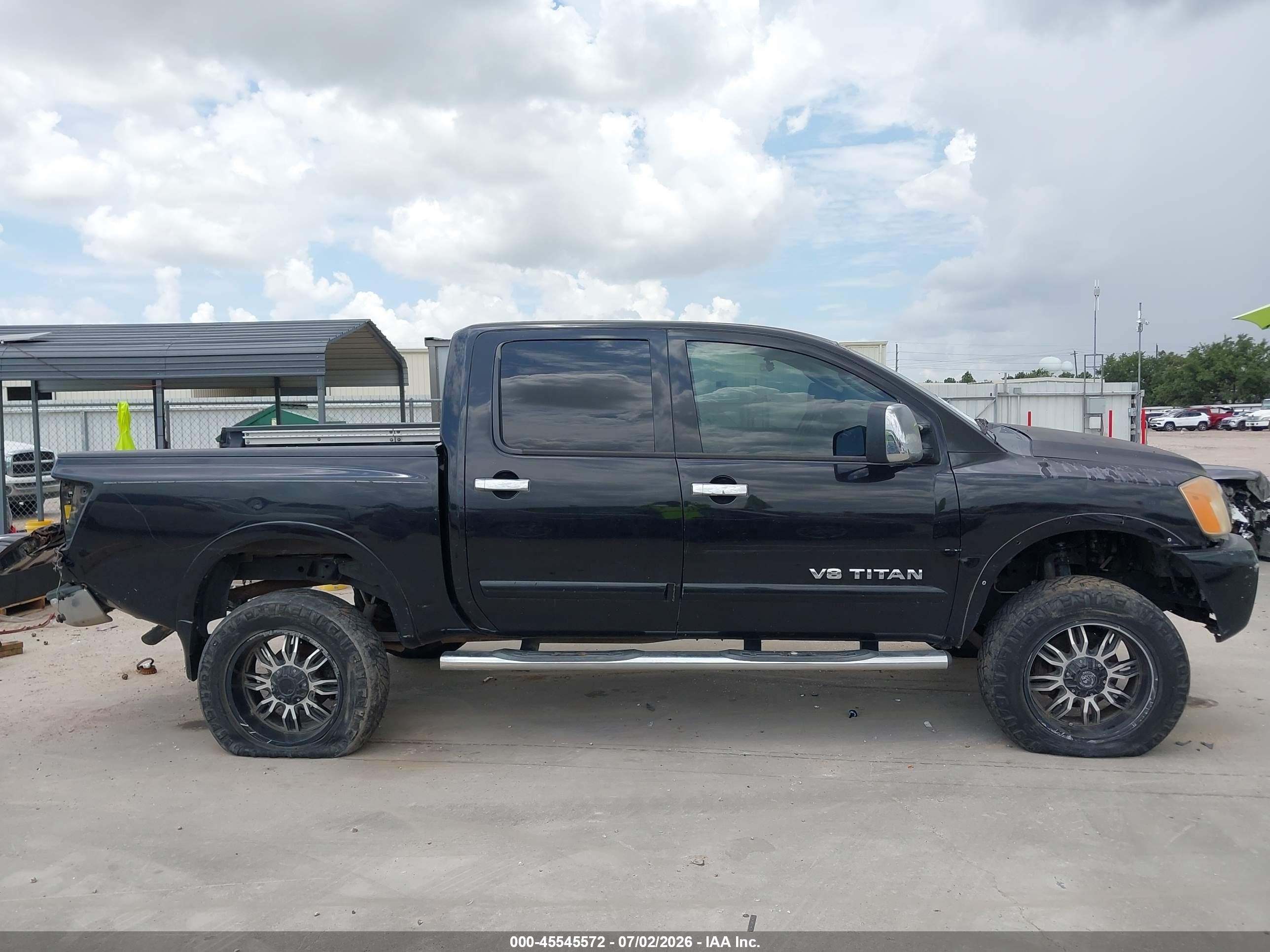 2008 Nissan Titan Se Black vin: 1N6BA07D58N353859