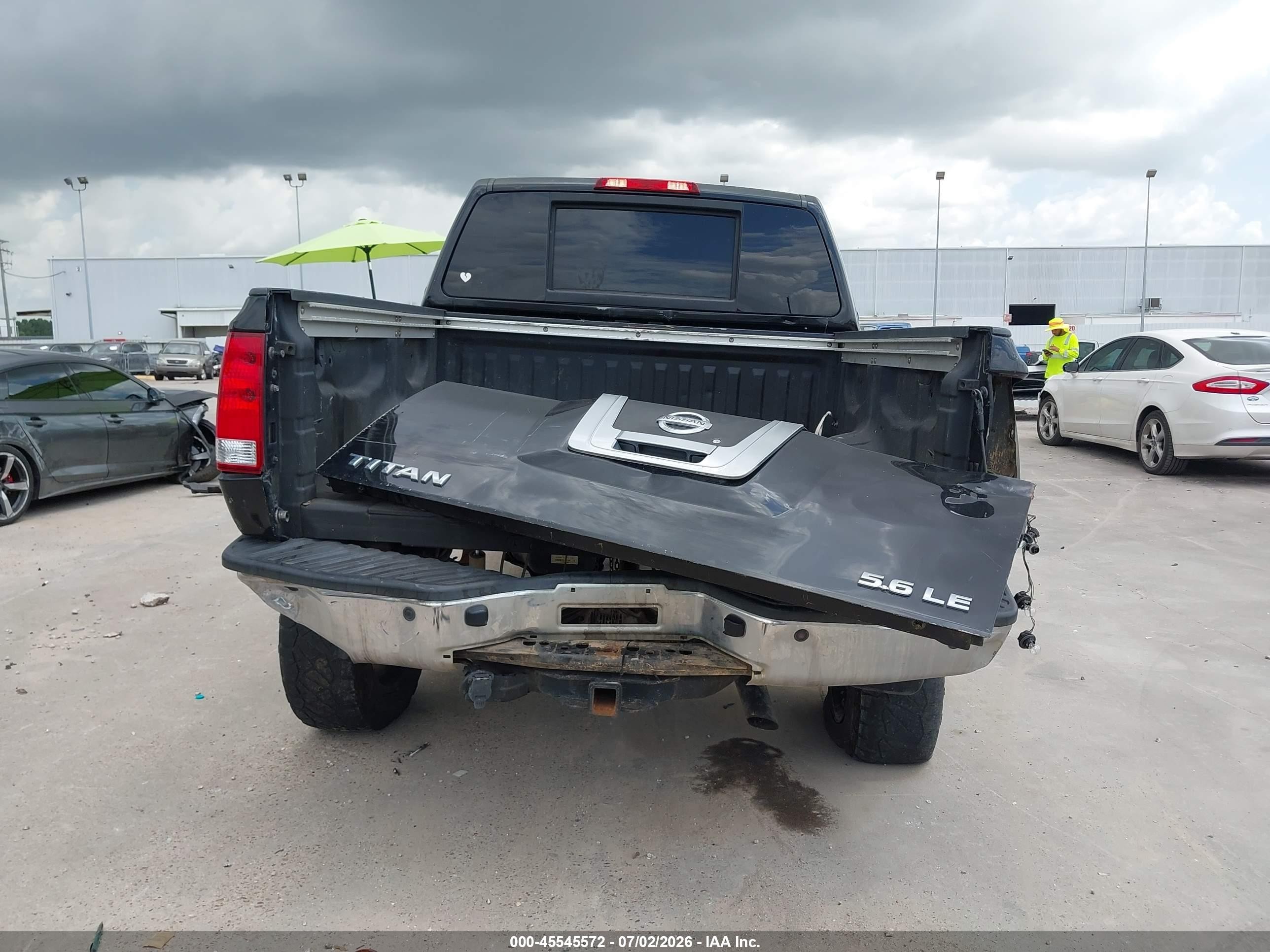 2008 Nissan Titan Se Black vin: 1N6BA07D58N353859