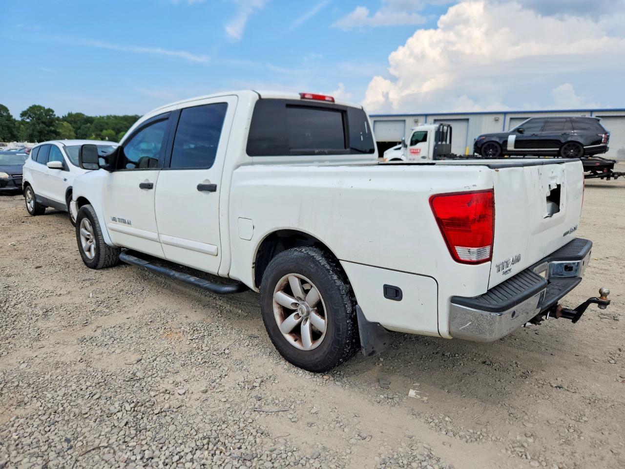 2009 Nissan Titan Xe Ffv White vin: 1N6BA07D59N316117