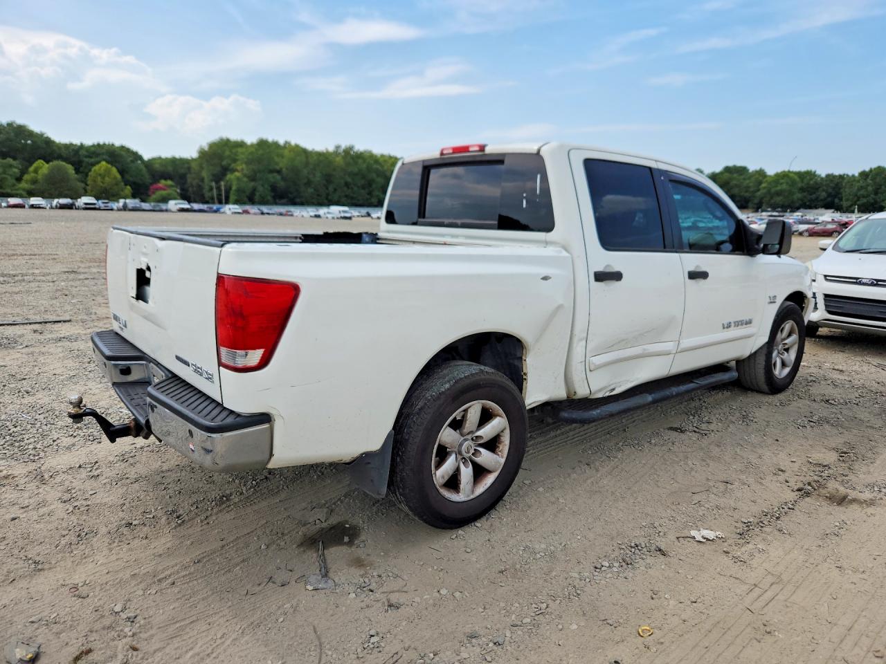 2009 Nissan Titan Xe Ffv White vin: 1N6BA07D59N316117