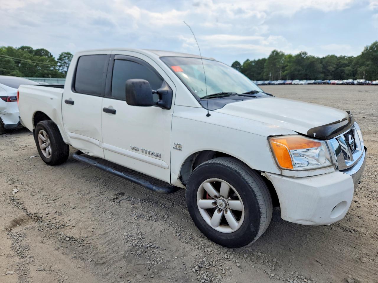 2009 Nissan Titan Xe Ffv White vin: 1N6BA07D59N316117