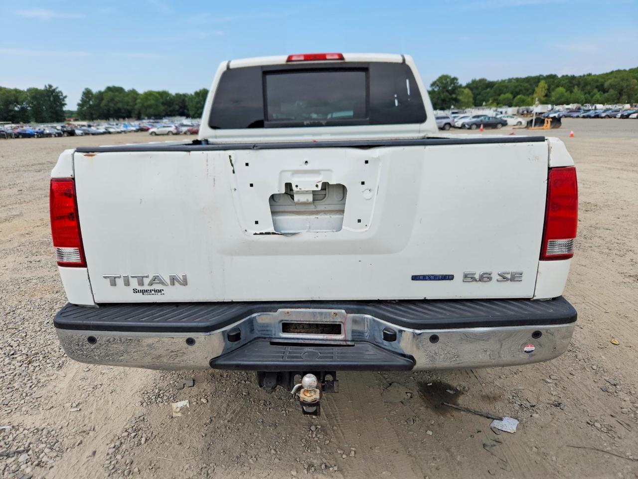 2009 Nissan Titan Xe Ffv White vin: 1N6BA07D59N316117