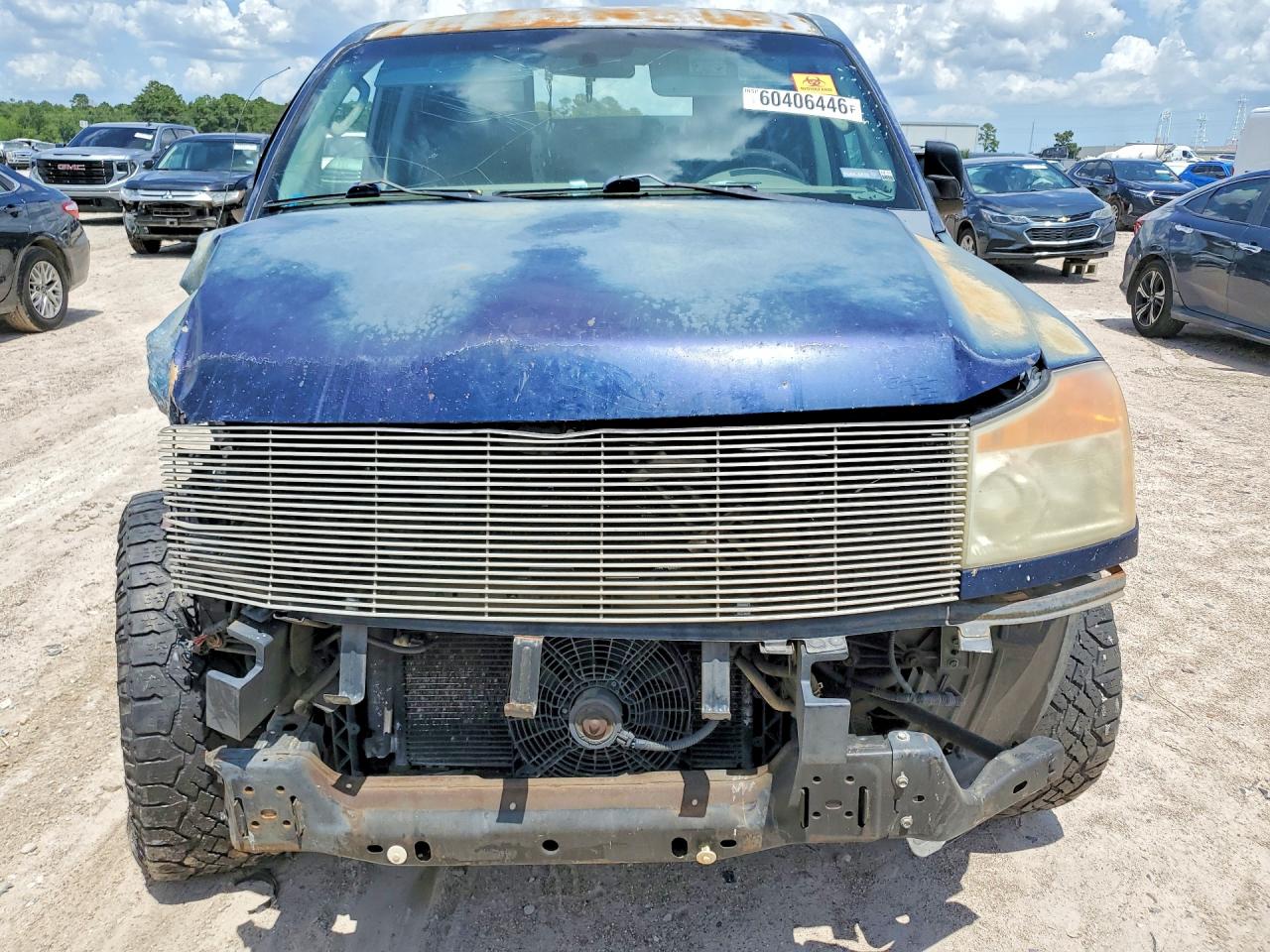 2008 Nissan Titan Xe Ffv Синий vin: 1N6BA07D68N342224