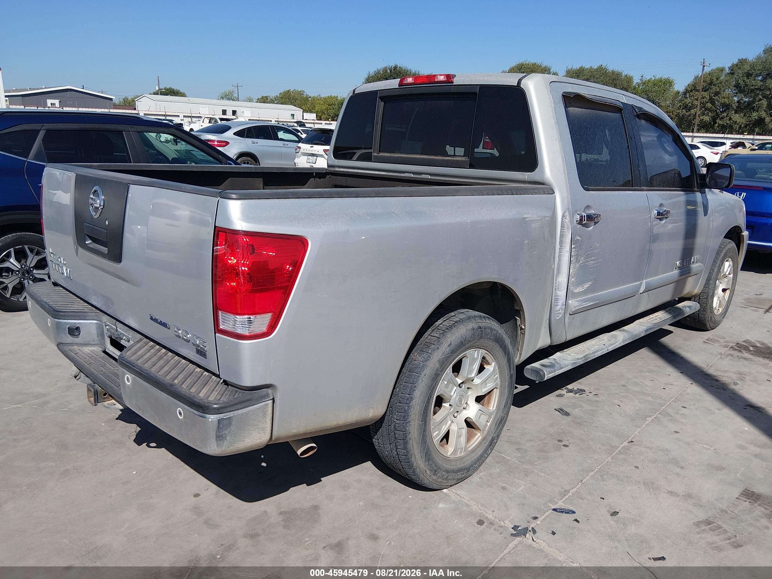 2009 Nissan Titan Se Серебряный vin: 1N6BA07D69N318619