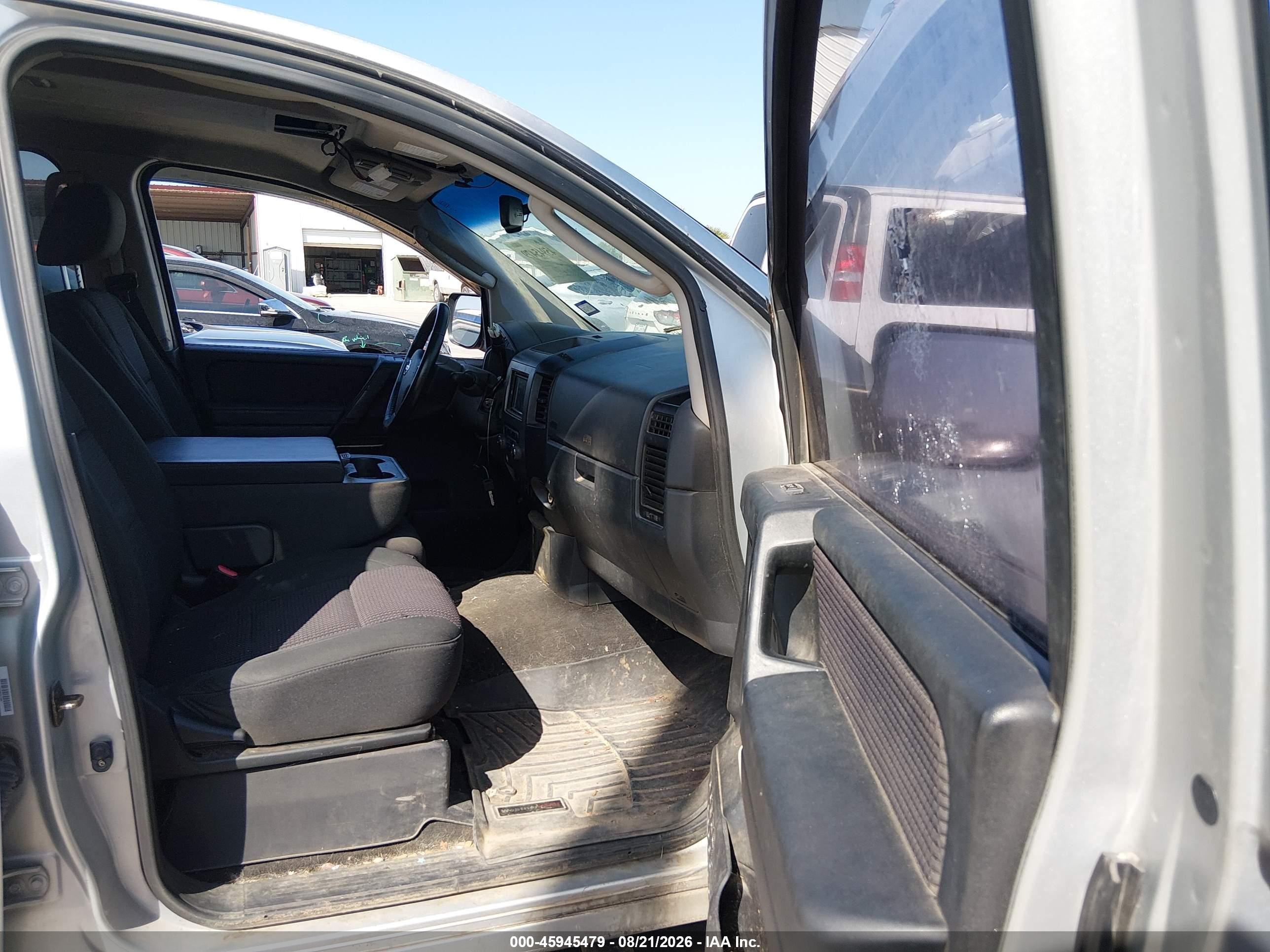 2009 Nissan Titan Se Серебряный vin: 1N6BA07D69N318619