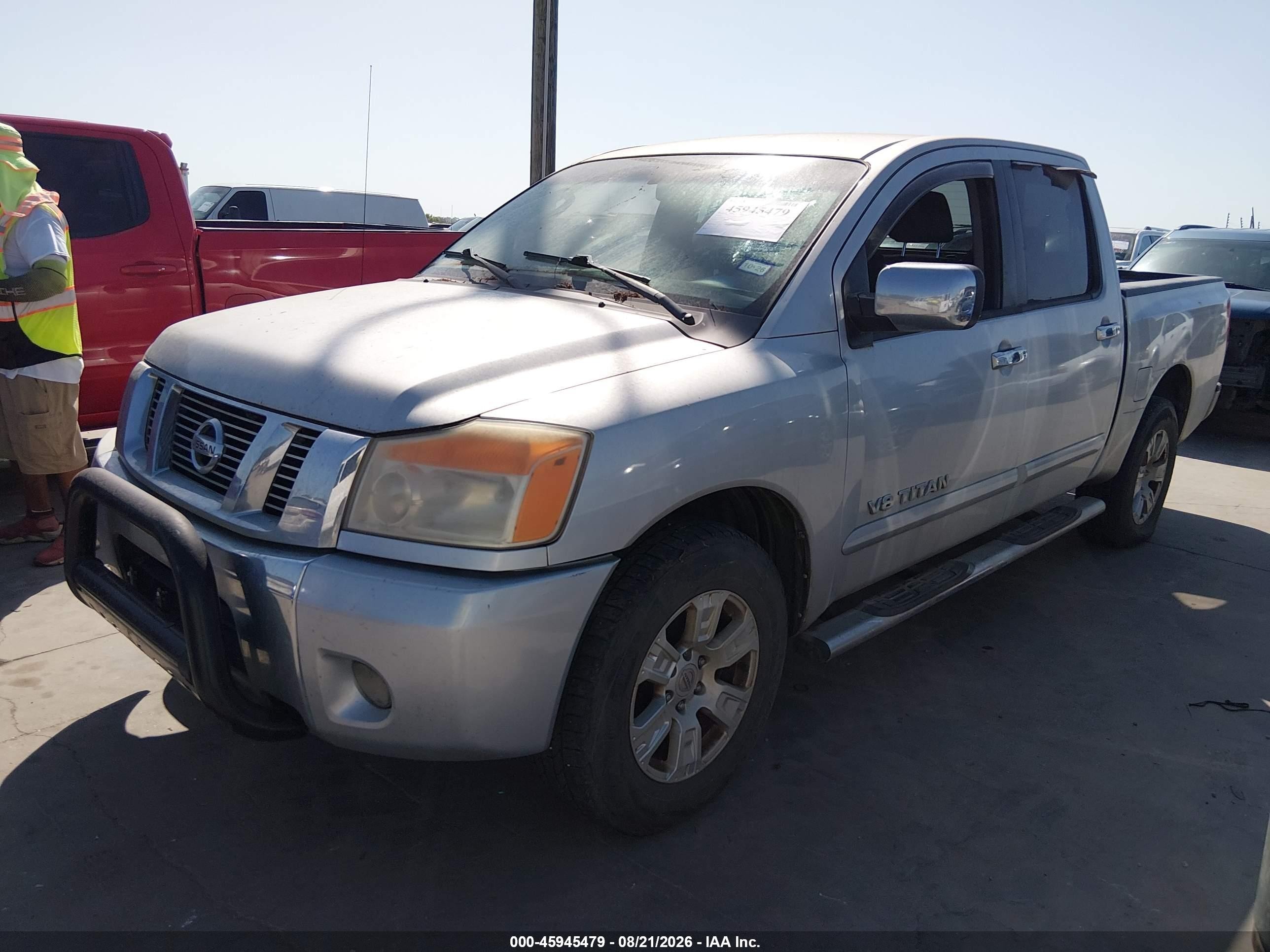 2009 Nissan Titan Se Серебряный vin: 1N6BA07D69N318619