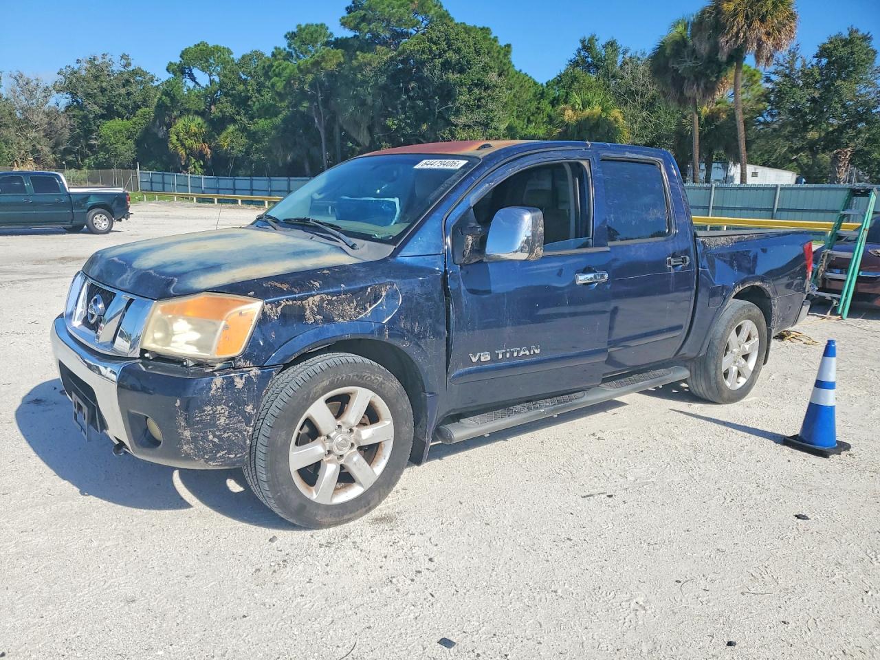 2008 Nissan Titan Xe Ffv Blue vin: 1N6BA07D78N324329