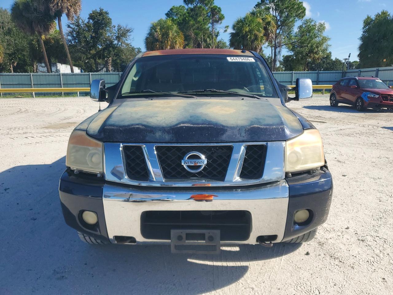 2008 Nissan Titan Xe Ffv Blue vin: 1N6BA07D78N324329