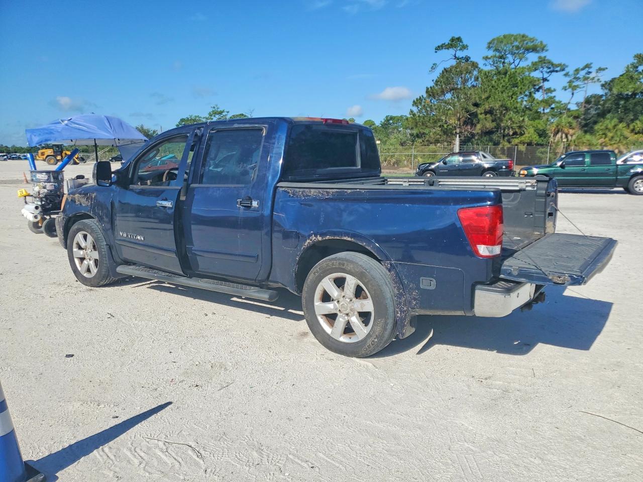 2008 Nissan Titan Xe Ffv Blue vin: 1N6BA07D78N324329