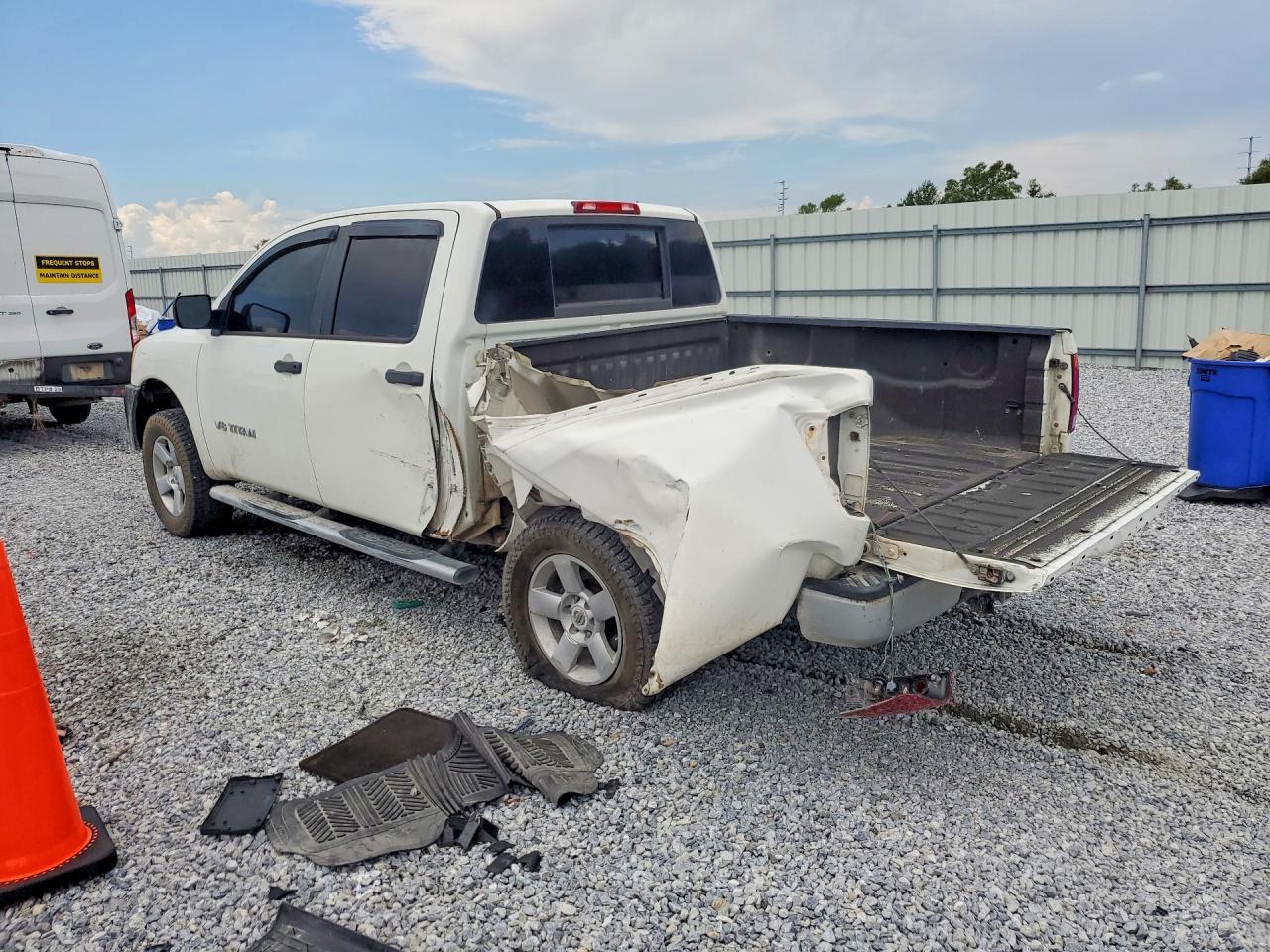 2008 Nissan Titan Xe Ffv White vin: 1N6BA07D78N343981
