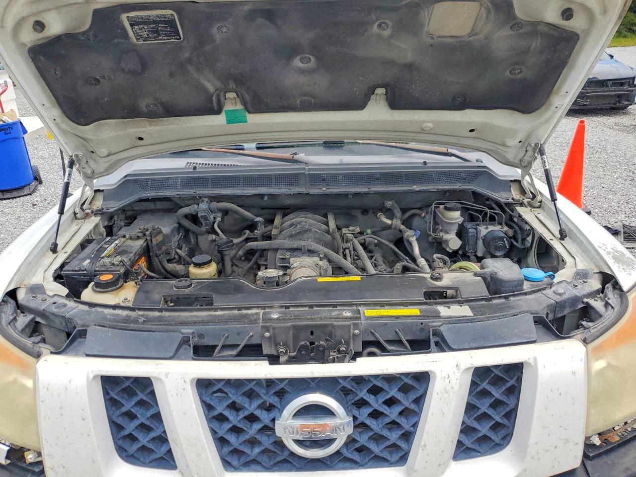 2008 Nissan Titan Xe Ffv White vin: 1N6BA07D78N343981