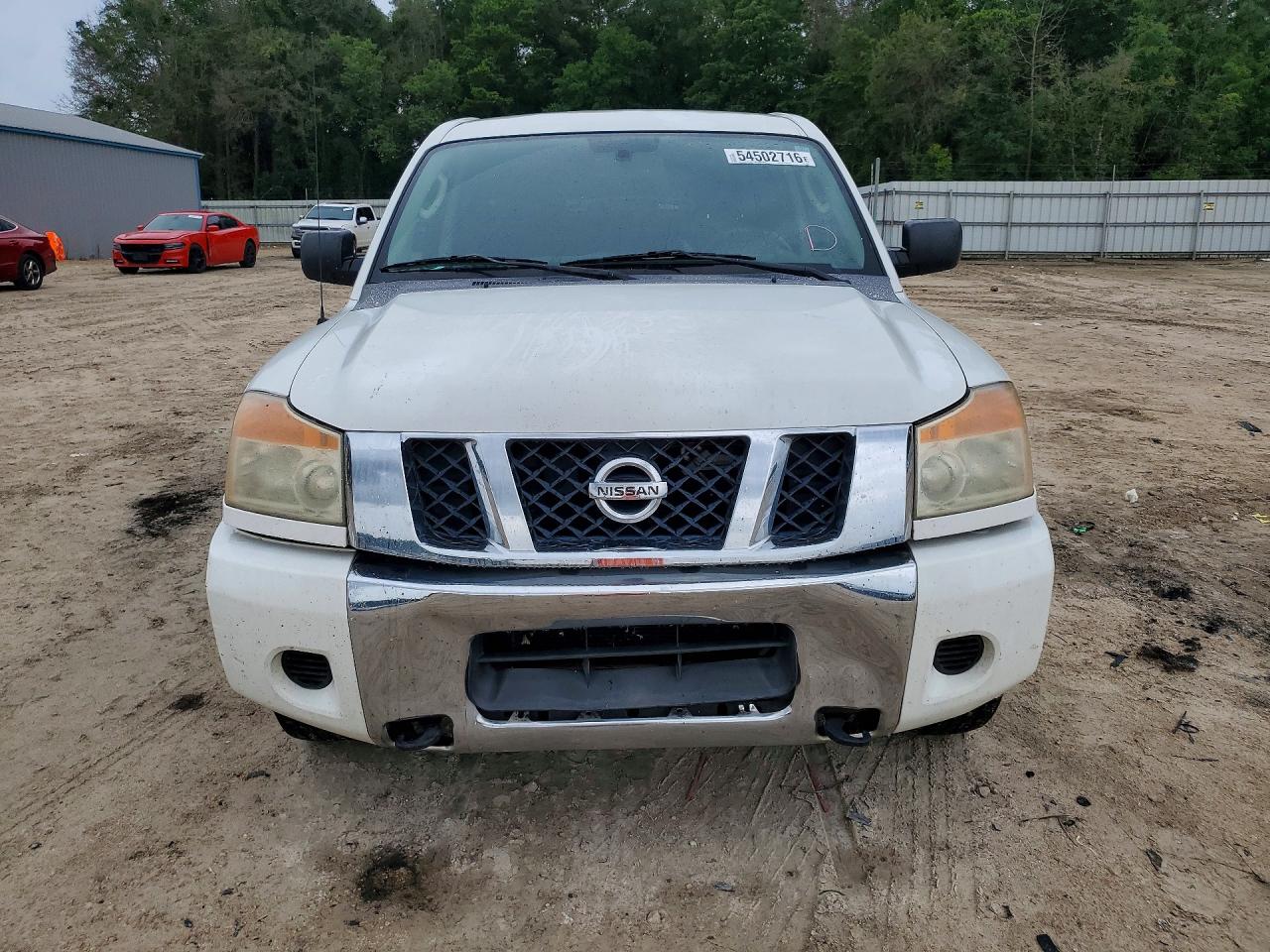 2009 Nissan Titan Xe Ffv White vin: 1N6BA07D79N309217
