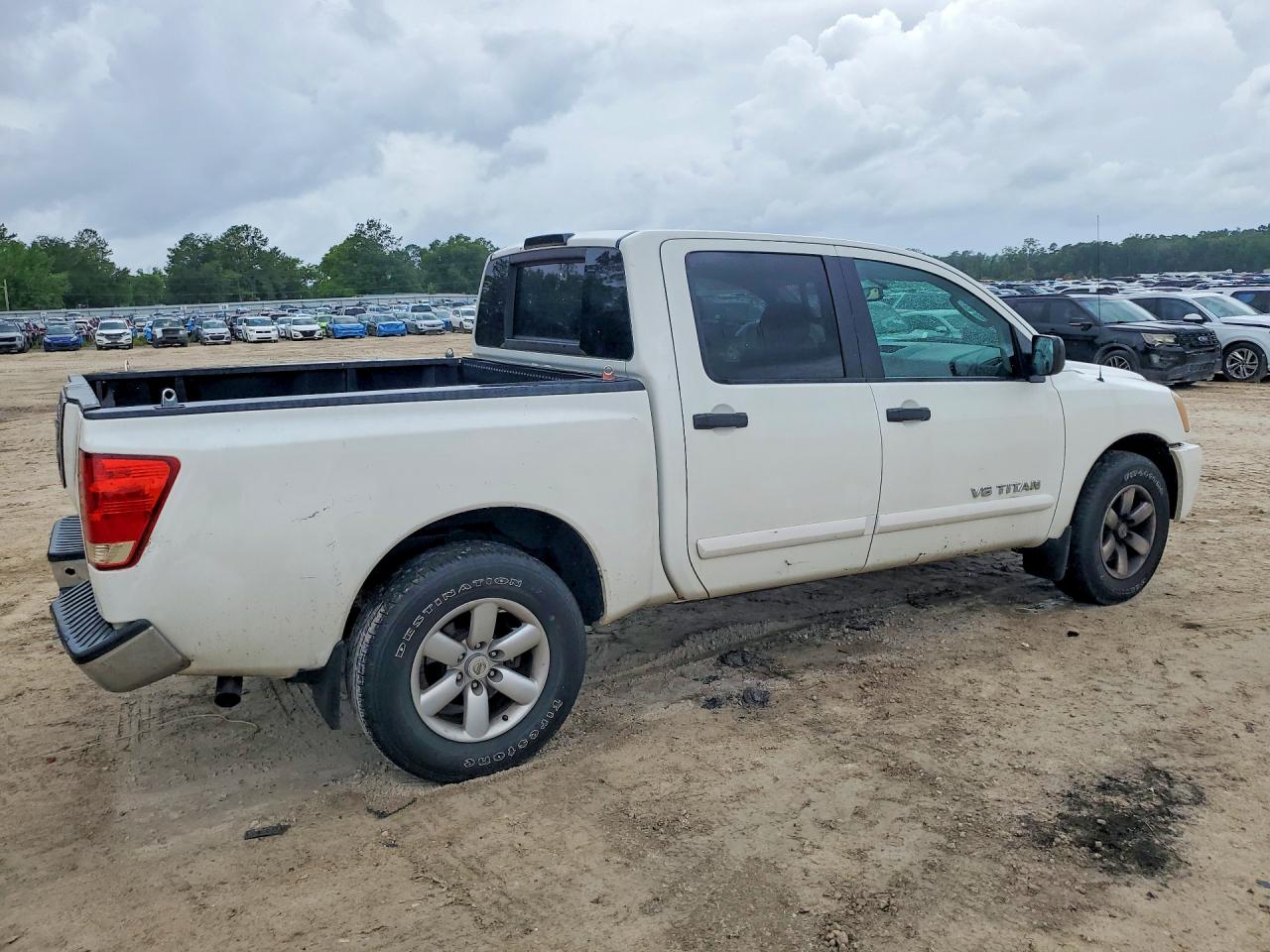 2009 Nissan Titan Xe Ffv White vin: 1N6BA07D79N309217