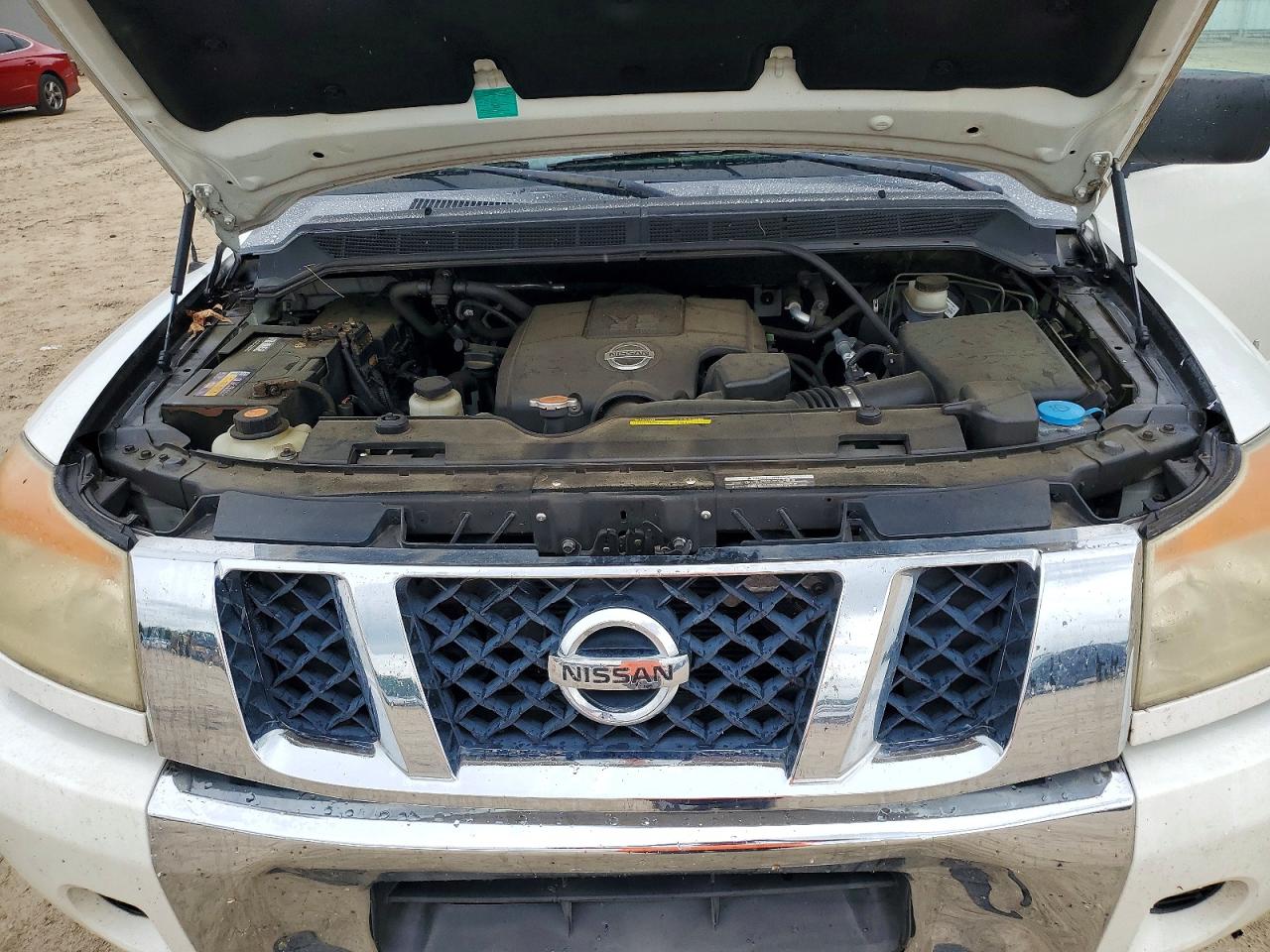 2009 Nissan Titan Xe Ffv White vin: 1N6BA07D79N309217