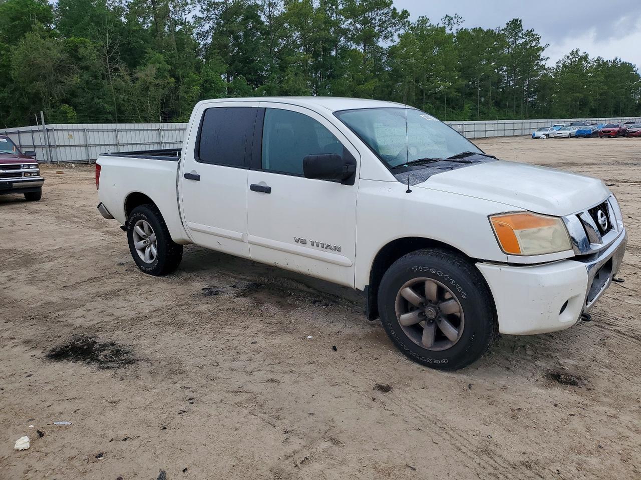 2009 Nissan Titan Xe Ffv White vin: 1N6BA07D79N309217