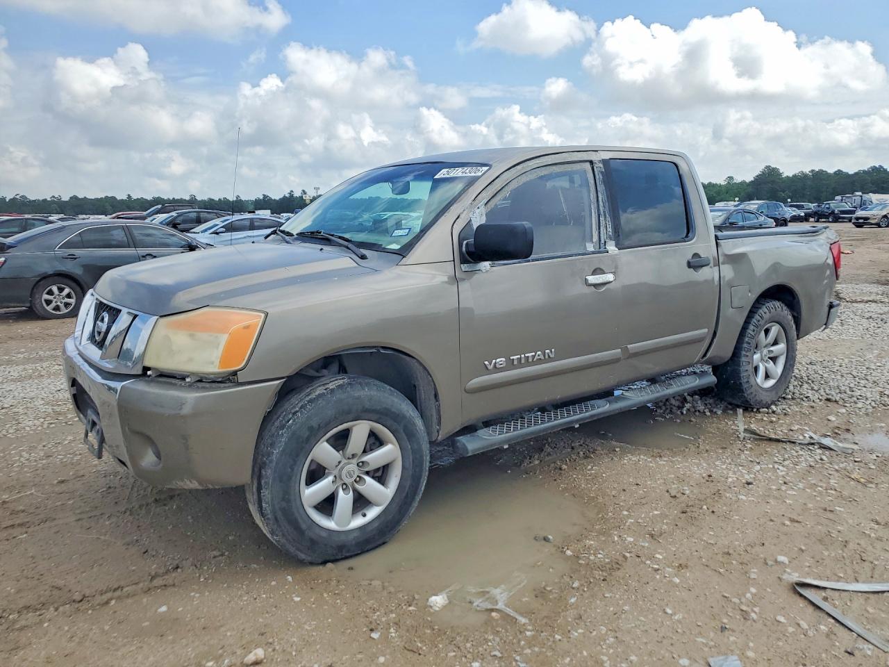 2008 Nissan Titan Xe Ffv Beige vin: 1N6BA07D98N310643
