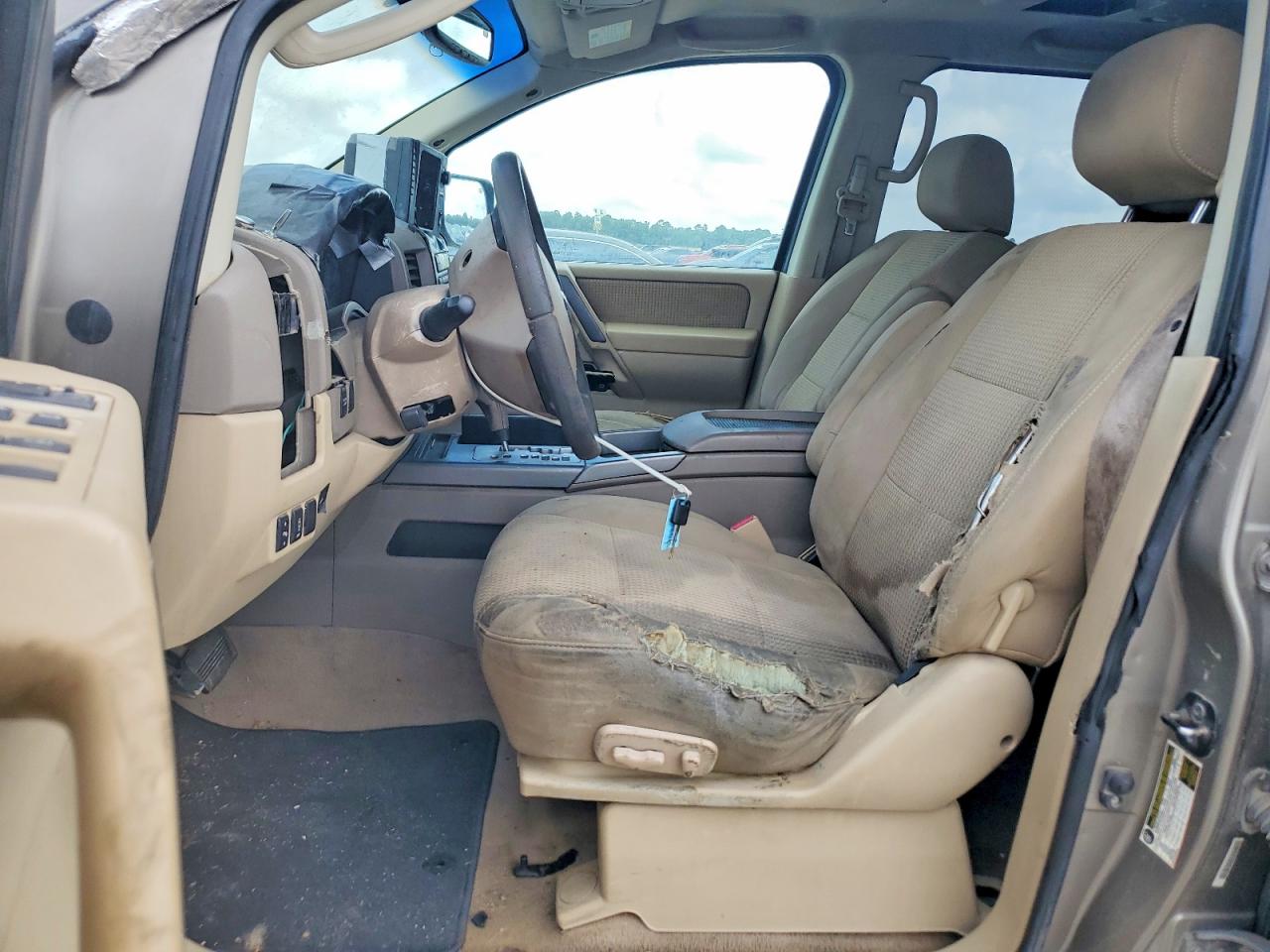 2008 Nissan Titan Xe Ffv Beige vin: 1N6BA07D98N310643