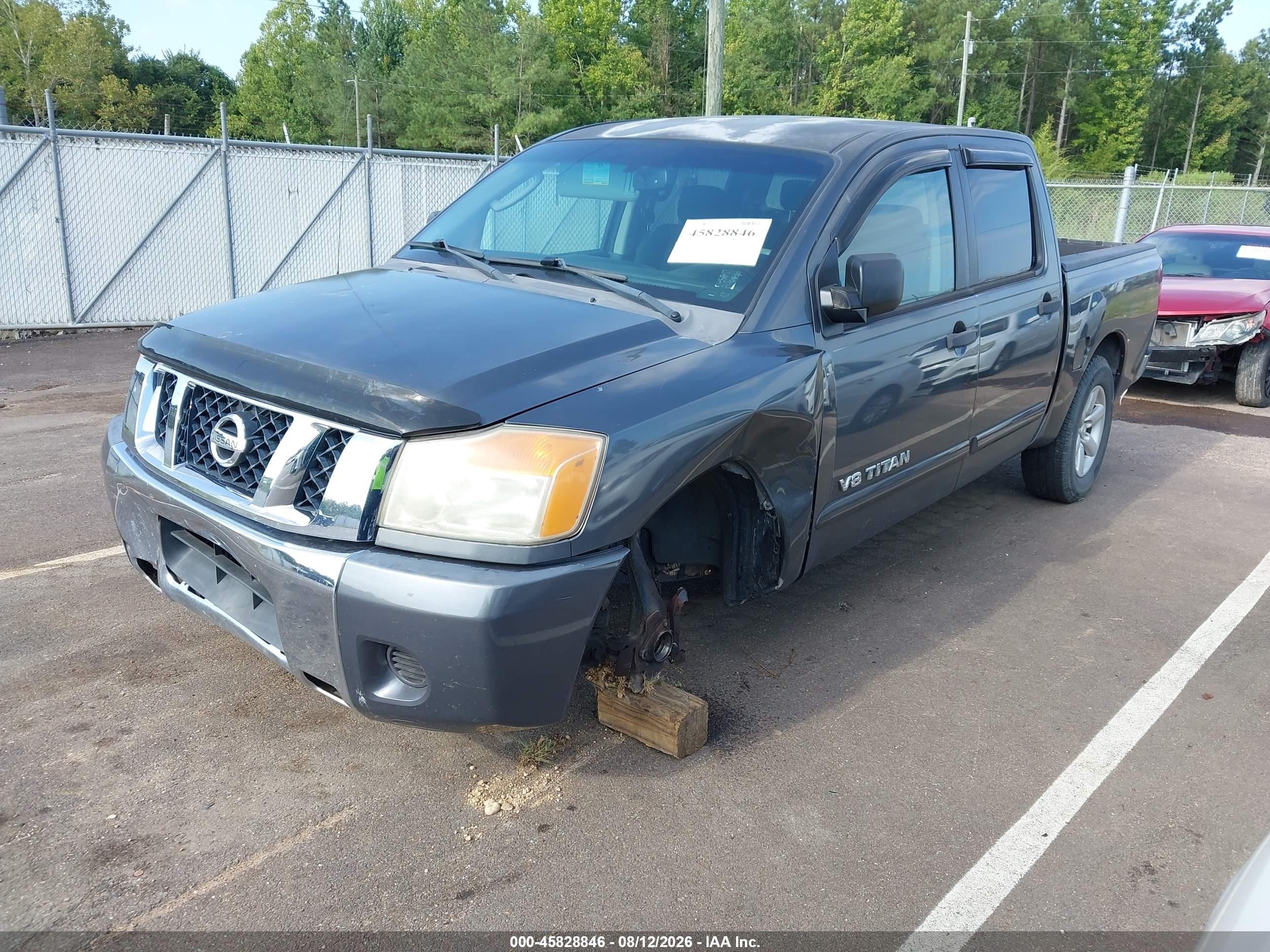2008 Nissan Titan Se Gray vin: 1N6BA07D98N313932