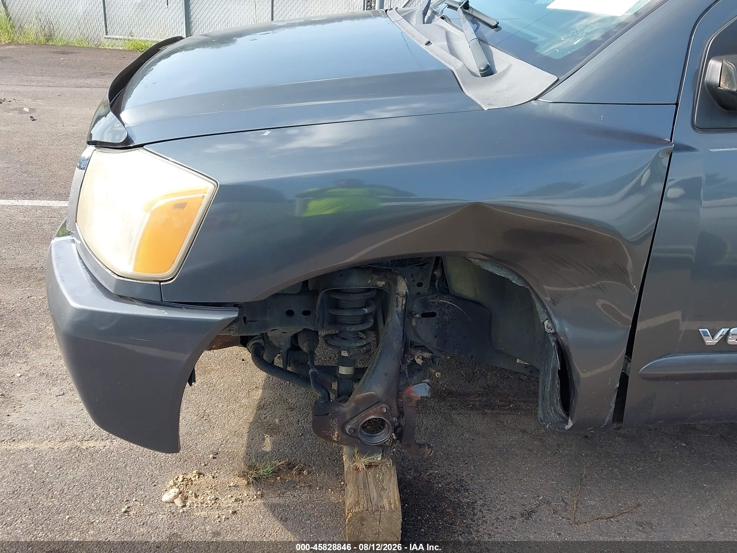 2008 Nissan Titan Se Gray vin: 1N6BA07D98N313932