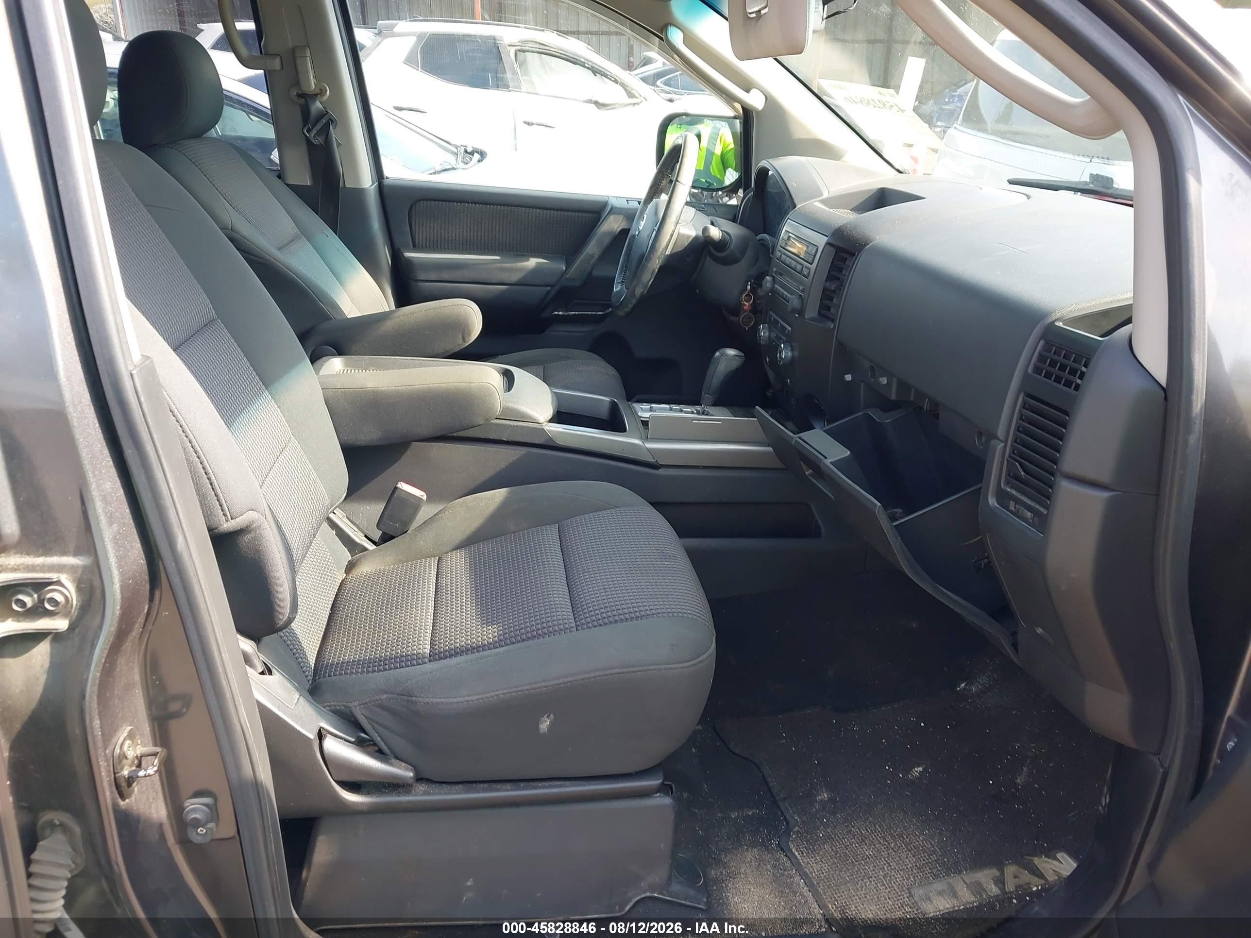2008 Nissan Titan Se Gray vin: 1N6BA07D98N313932