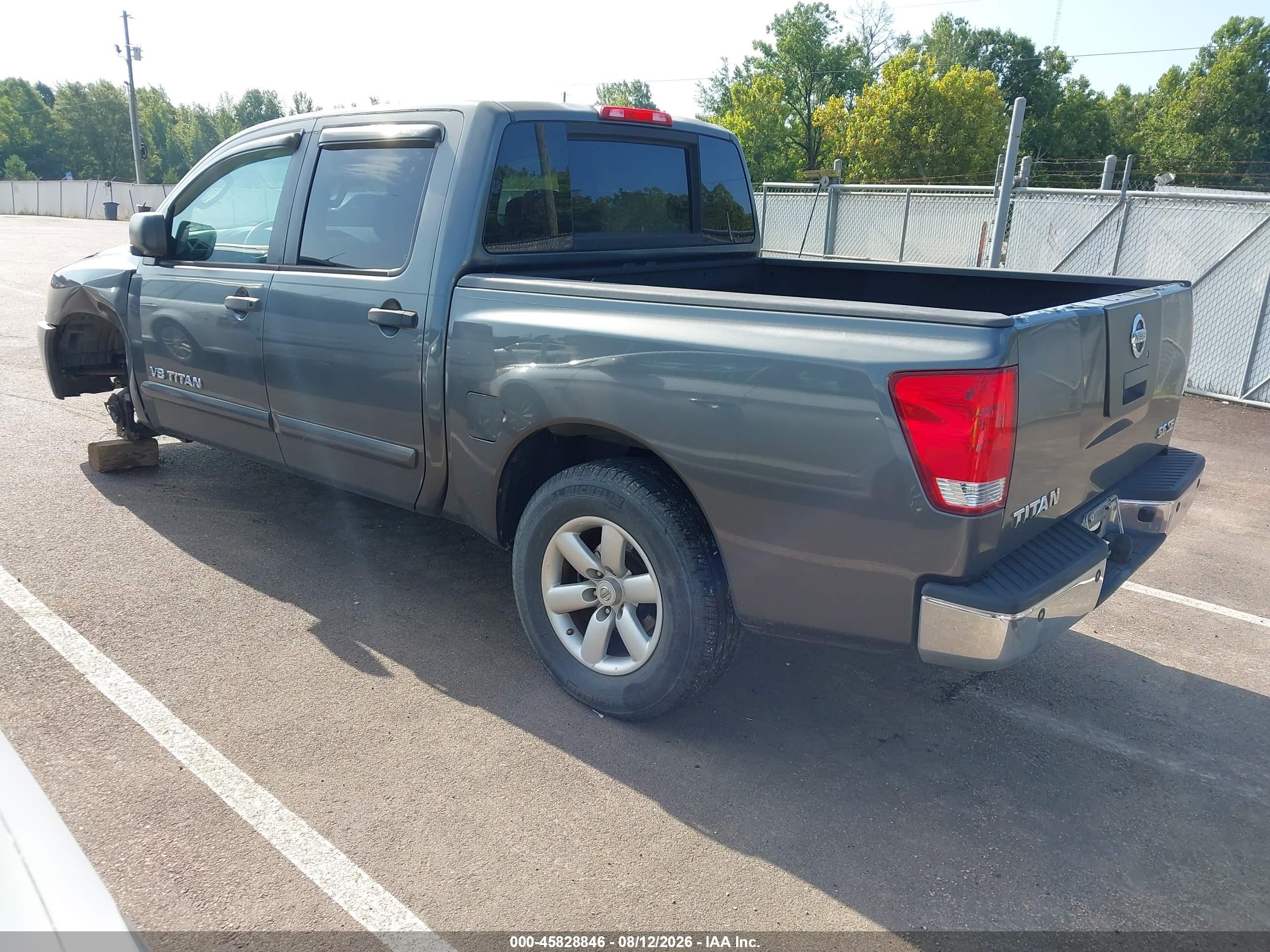 2008 Nissan Titan Se Gray vin: 1N6BA07D98N313932
