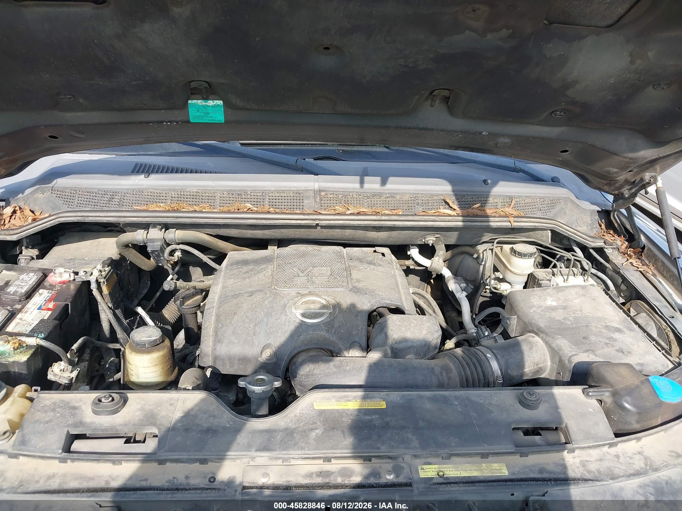 2008 Nissan Titan Se Gray vin: 1N6BA07D98N313932