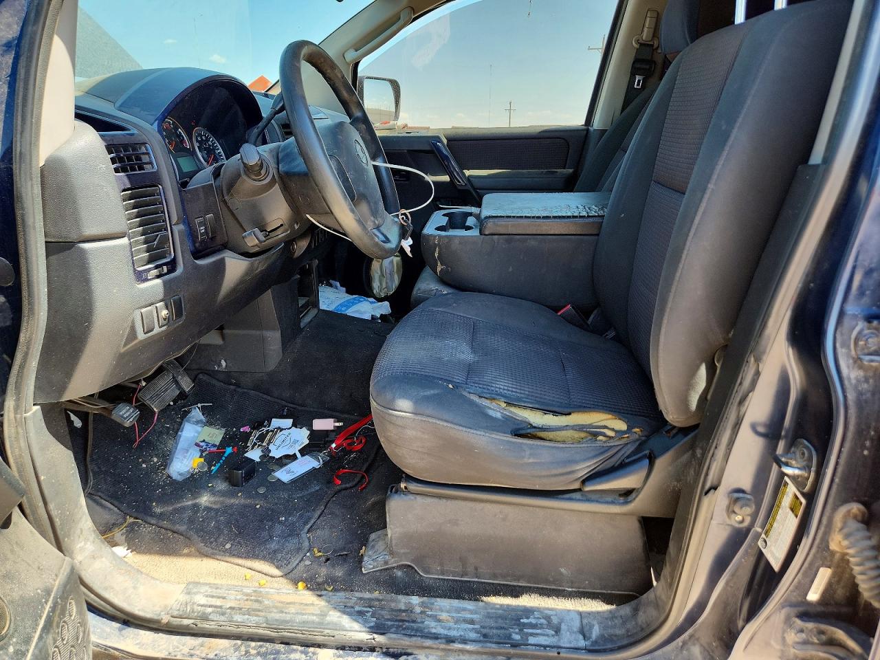 2008 Nissan Titan Xe Ffv Blue vin: 1N6BA07D98N349765