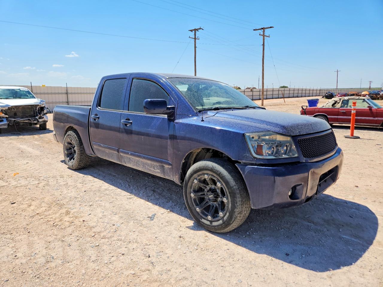 2008 Nissan Titan Xe Ffv Blue vin: 1N6BA07D98N349765